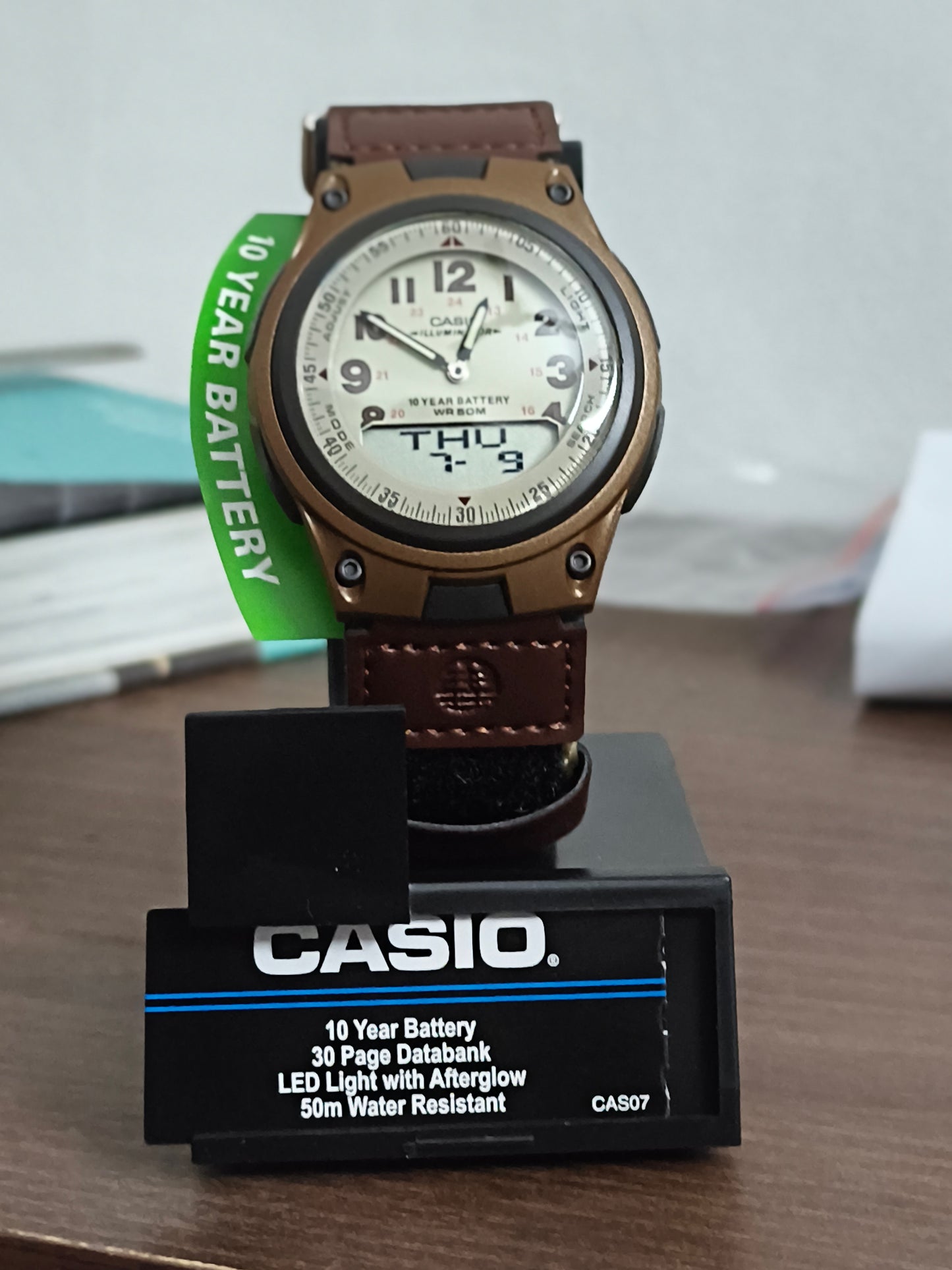 Casio Forester AW-80V-5BV Analog Digital Worldtime Databank Illuminator