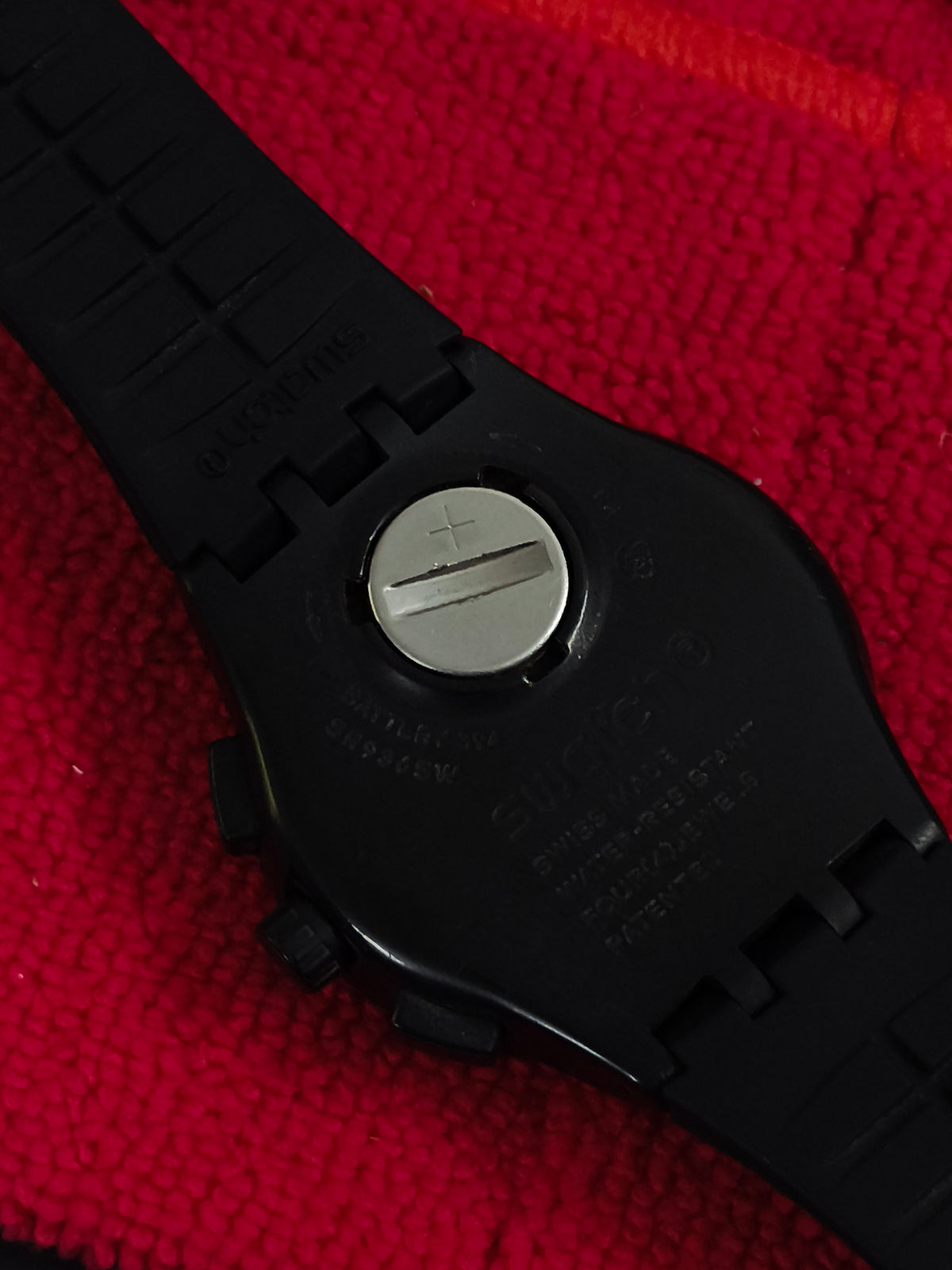 Swatch Black Efficiency Quartz All Black Chronograph