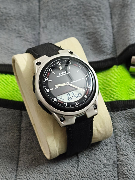 Casio AW-80 Ana-Digi Telememo World-time Chronograph Watch