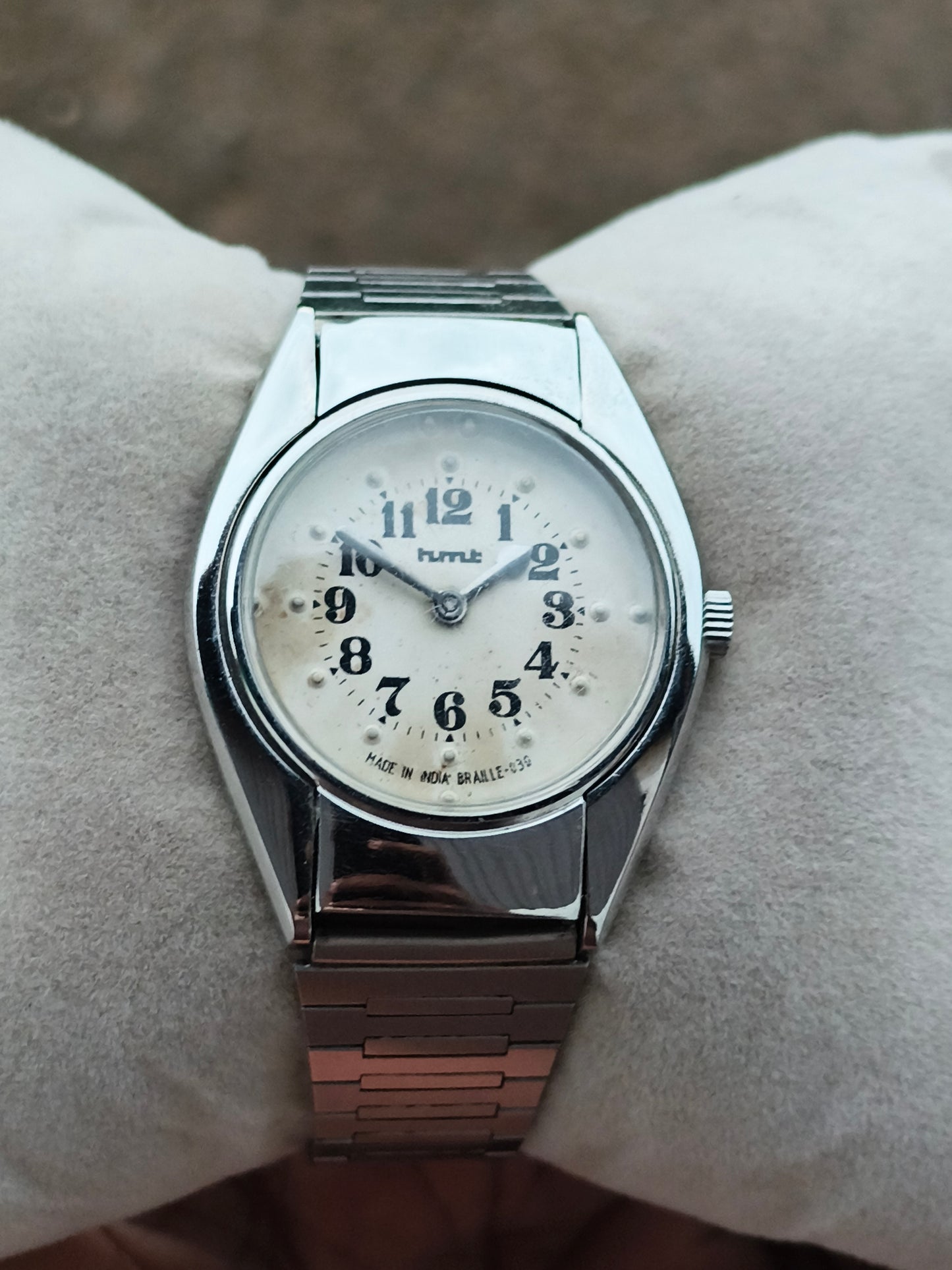 HMT Braille mechanical watch a rare vintage find