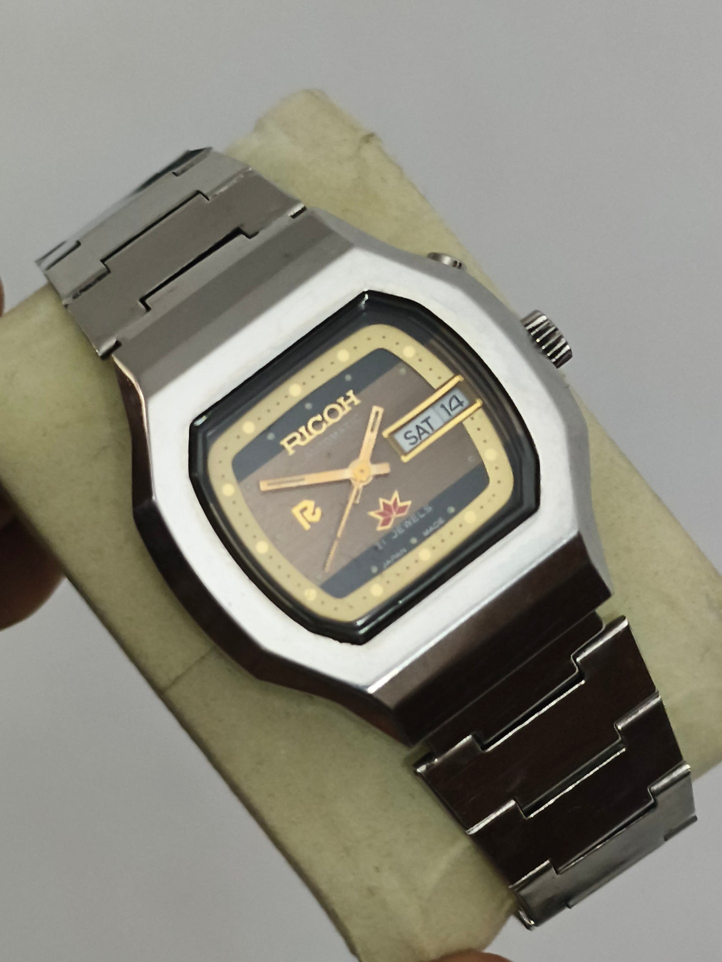 Ricoh Vintage Day Date Watch with Multi-tone Dial