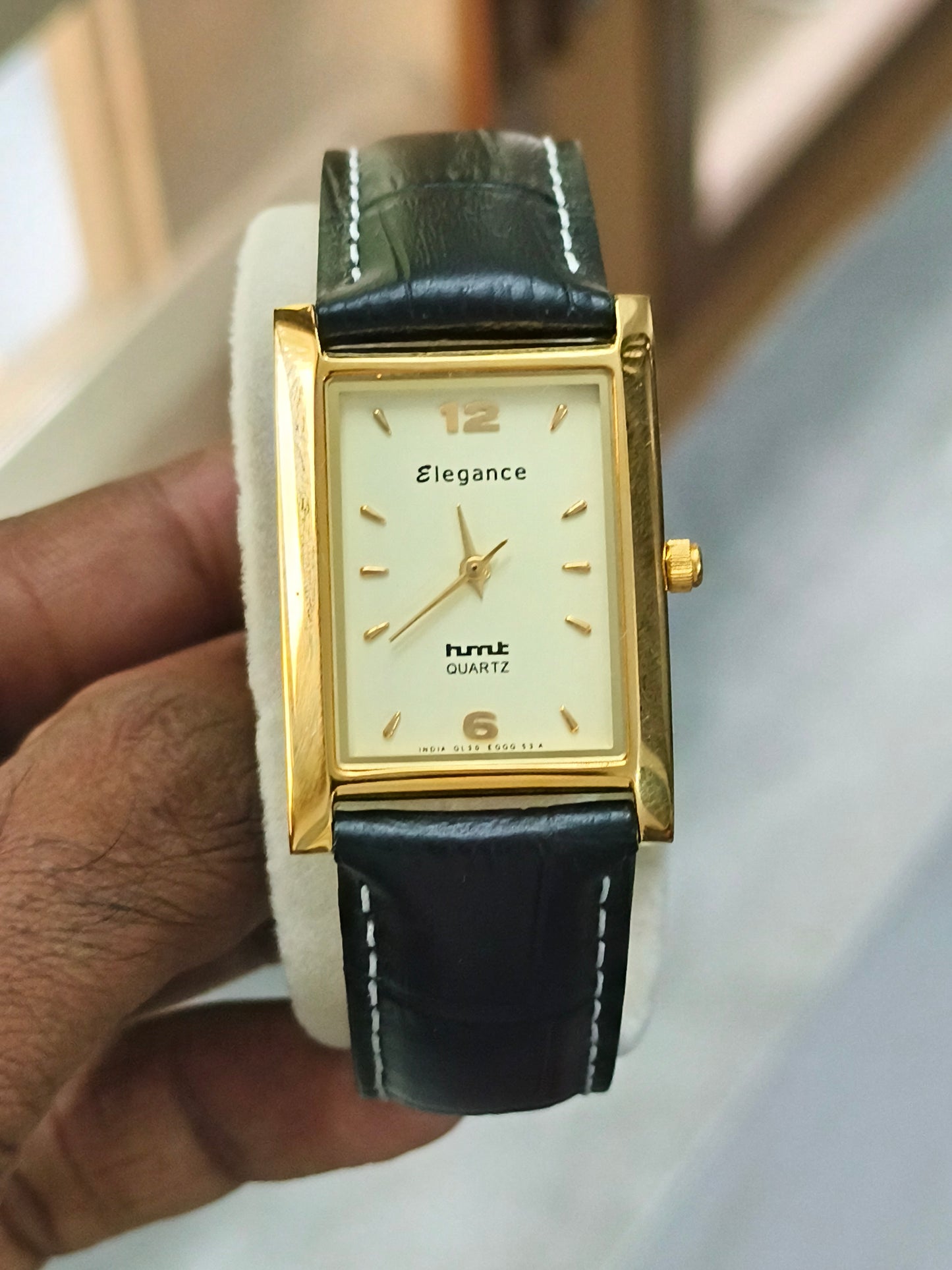 HMT Elegance EGGL 53 Yellow Tank Quartz