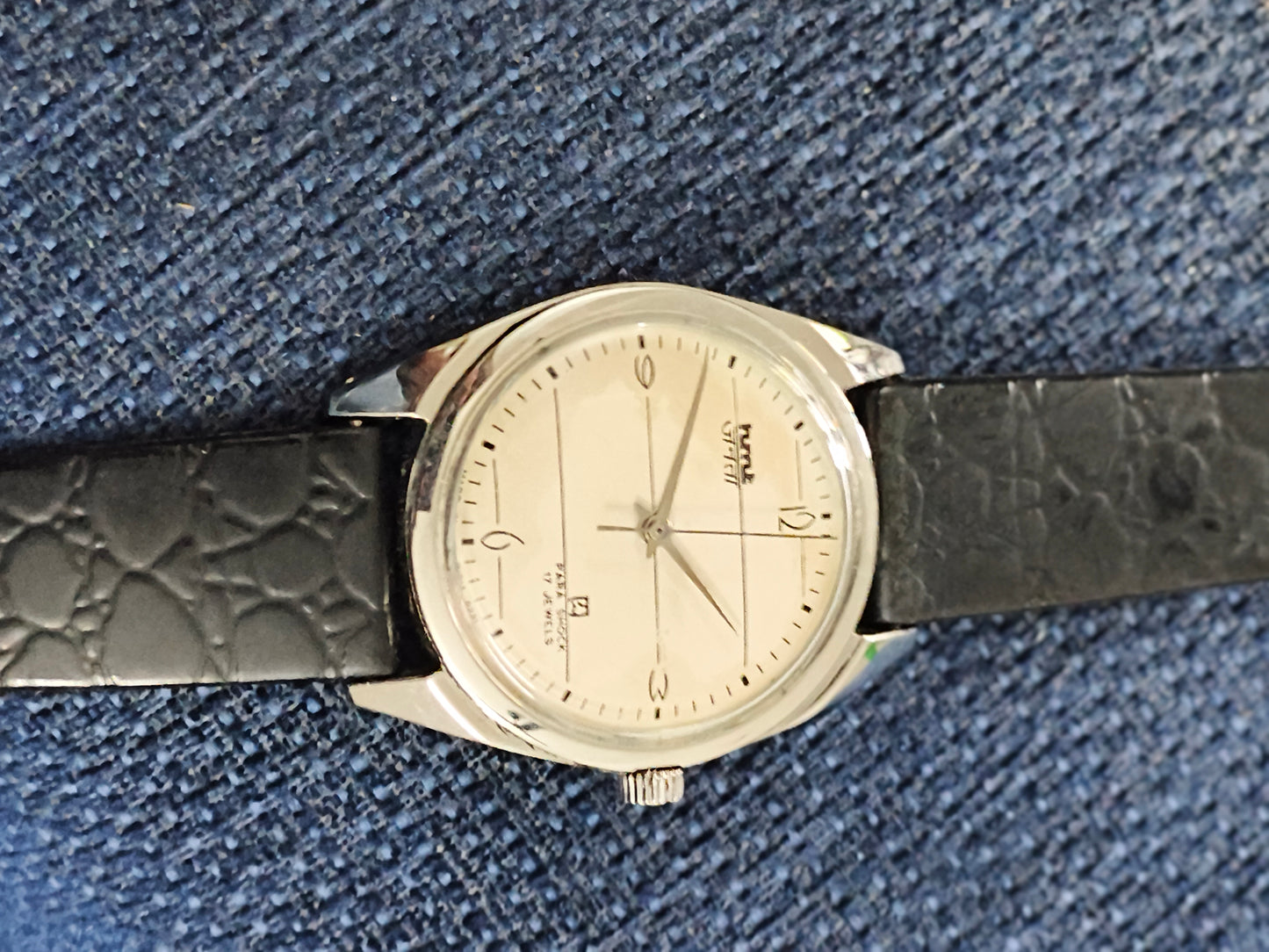 HMT Janata Hand-wound Vintage Watch with a Notebook Dial featuring जनता text