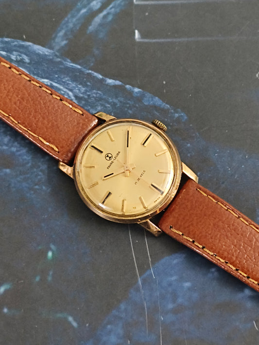 Favre Leuba Lady Vintage Watch with Gold-toned Dial