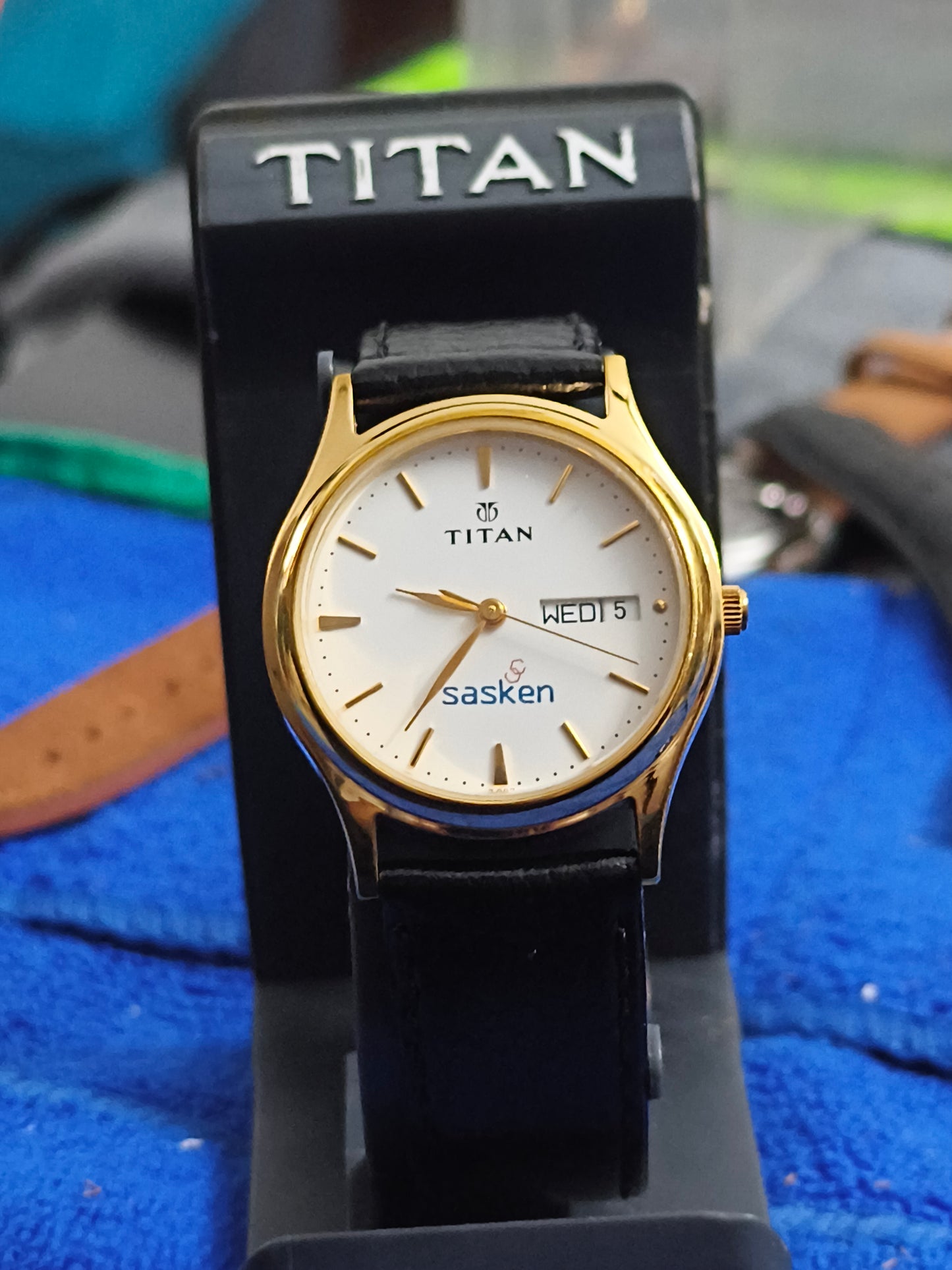 Titan x Sasken Technologies Gold-toned Special Edition Watch