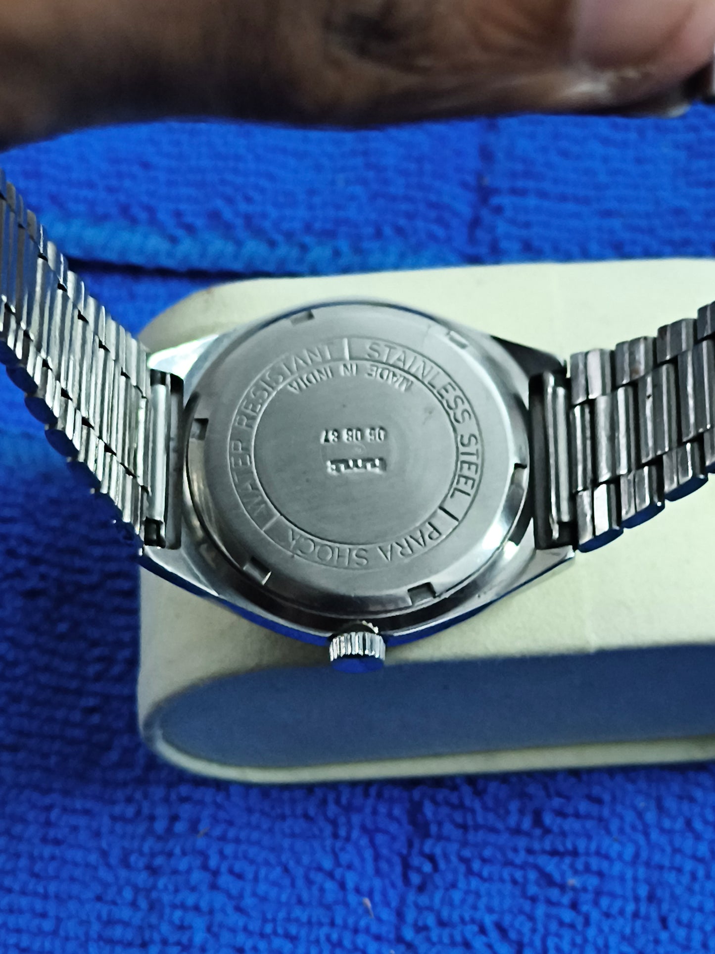 HMT Arjun Hand-wound Mechanical watch with a White Dial