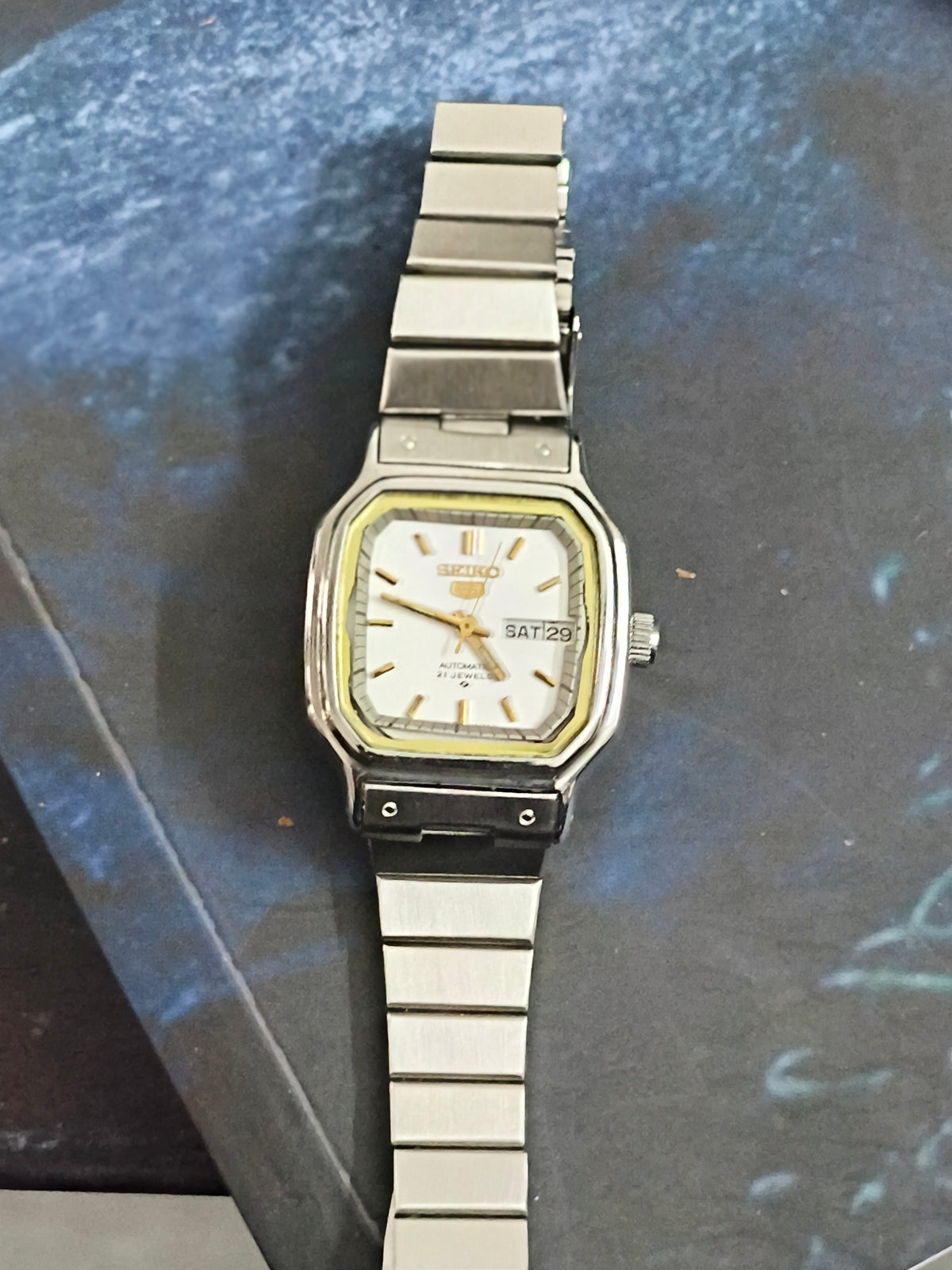 Seiko 5 Vintage Automatic Day Date Watch for Women