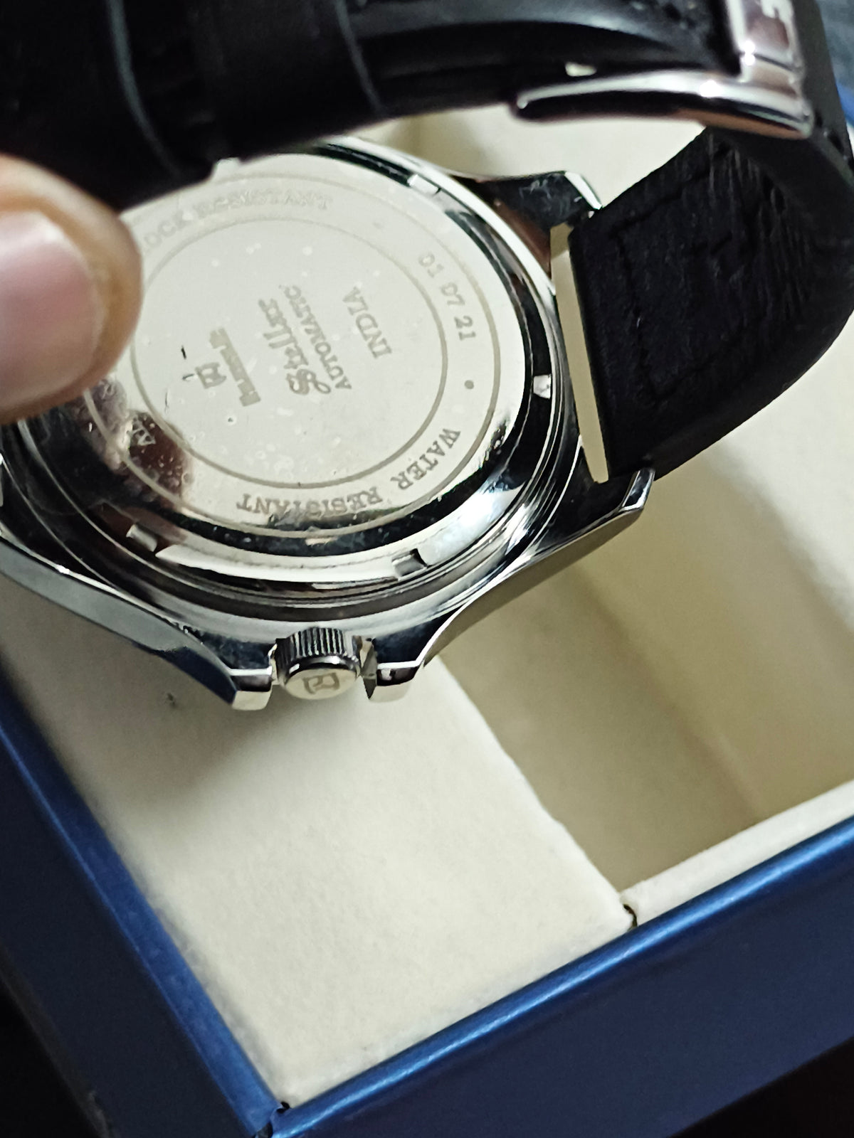 HMT Stellar Automatic 45mm Watch with a Blue/Black “Roman” Dial