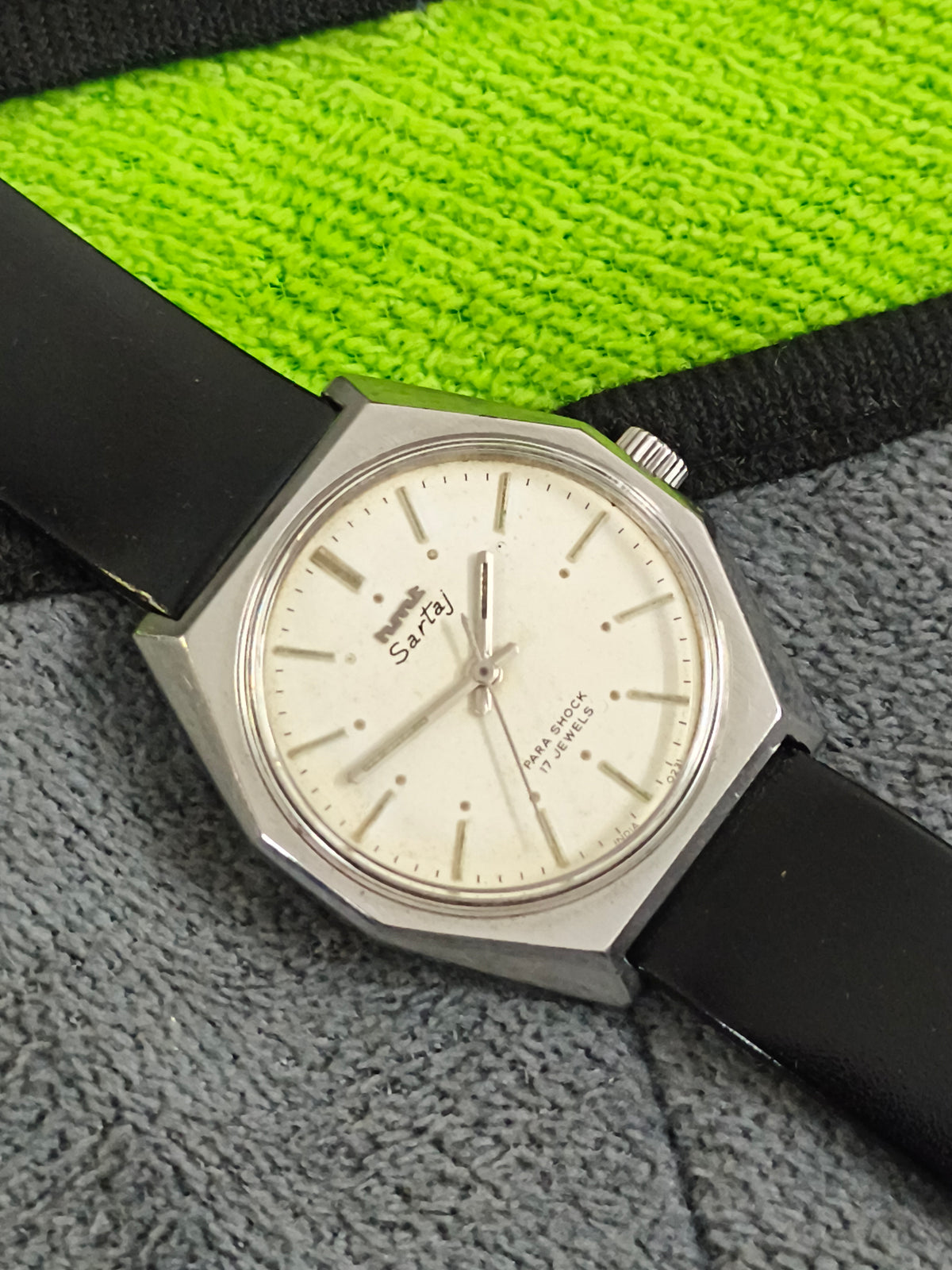 HMT Sartaj Mechanical Hand-wound Watch with a White Dial