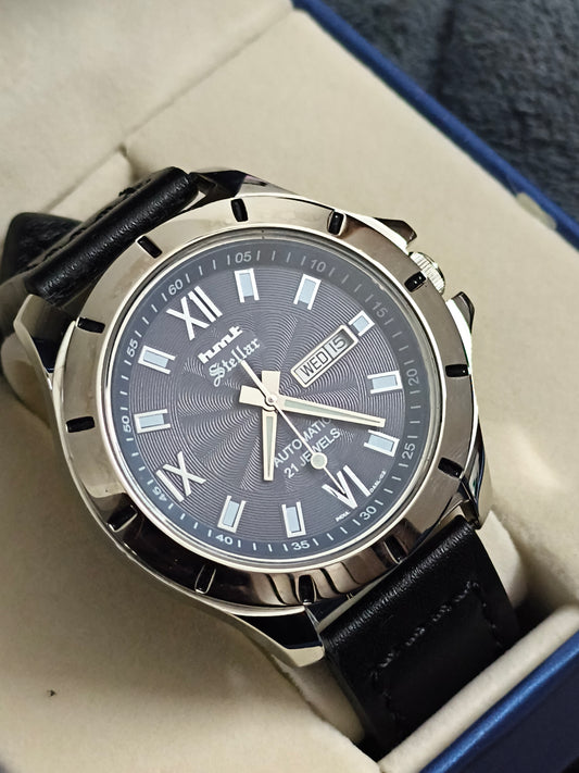 HMT Stellar Automatic 45mm Watch with a Blue/Black “Roman” Dial
