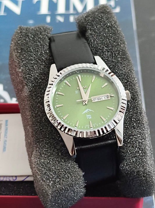 HMT Himalaya HQ Quartz Watch with a Green Dial