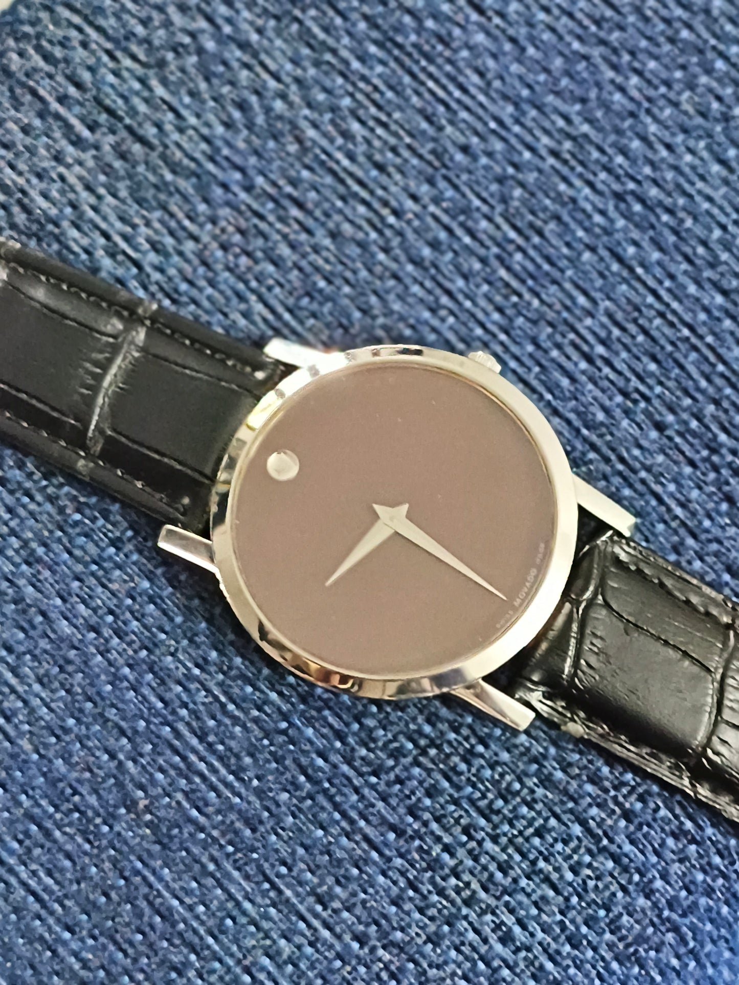 Movado Museum Quartz 40mm Watch with a Black Dial