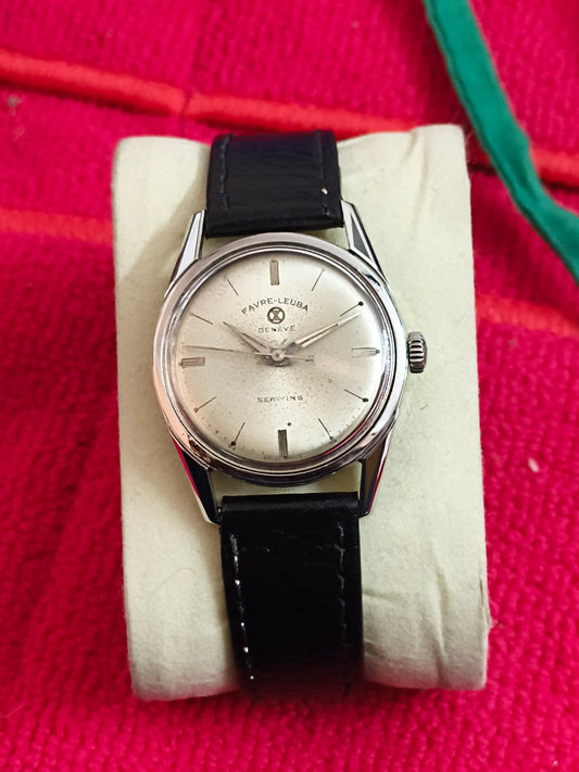 Favre Leuba Vintage Mechanical Sea King Watch 32mm Version with Silver Dial