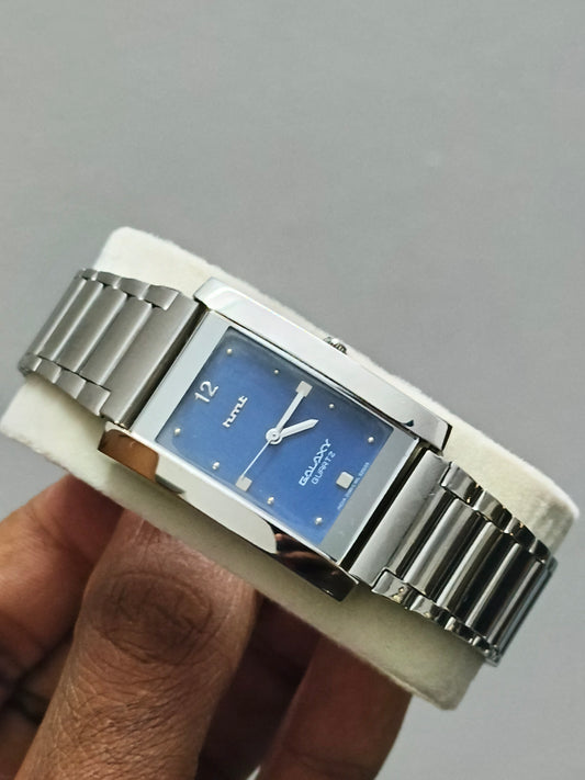 HMT Galaxy Tank Pegasus Quartz Watch with Blue Dial