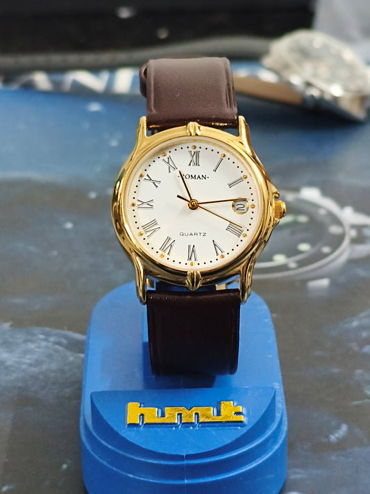 HMT Roman Quartz Watch 32mm Version with a White Dial