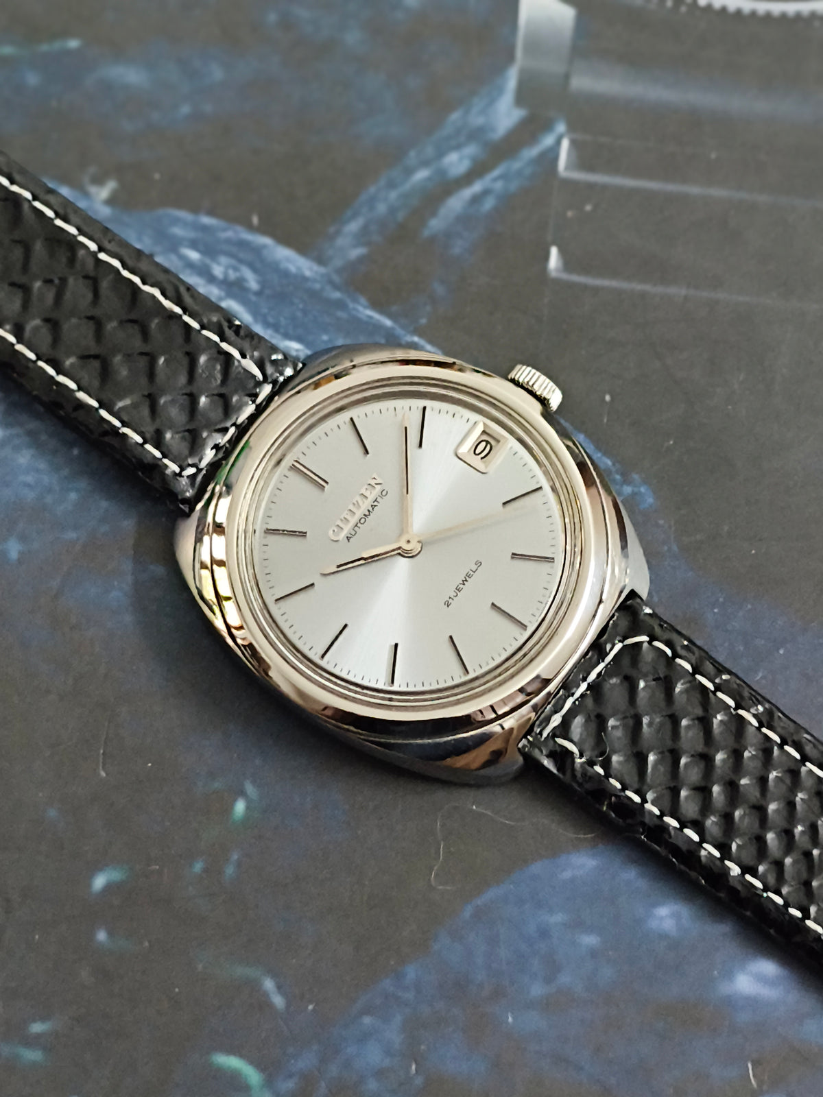 Citizen Automatic Neo-Vintage Watch with an Ice Blue Dial