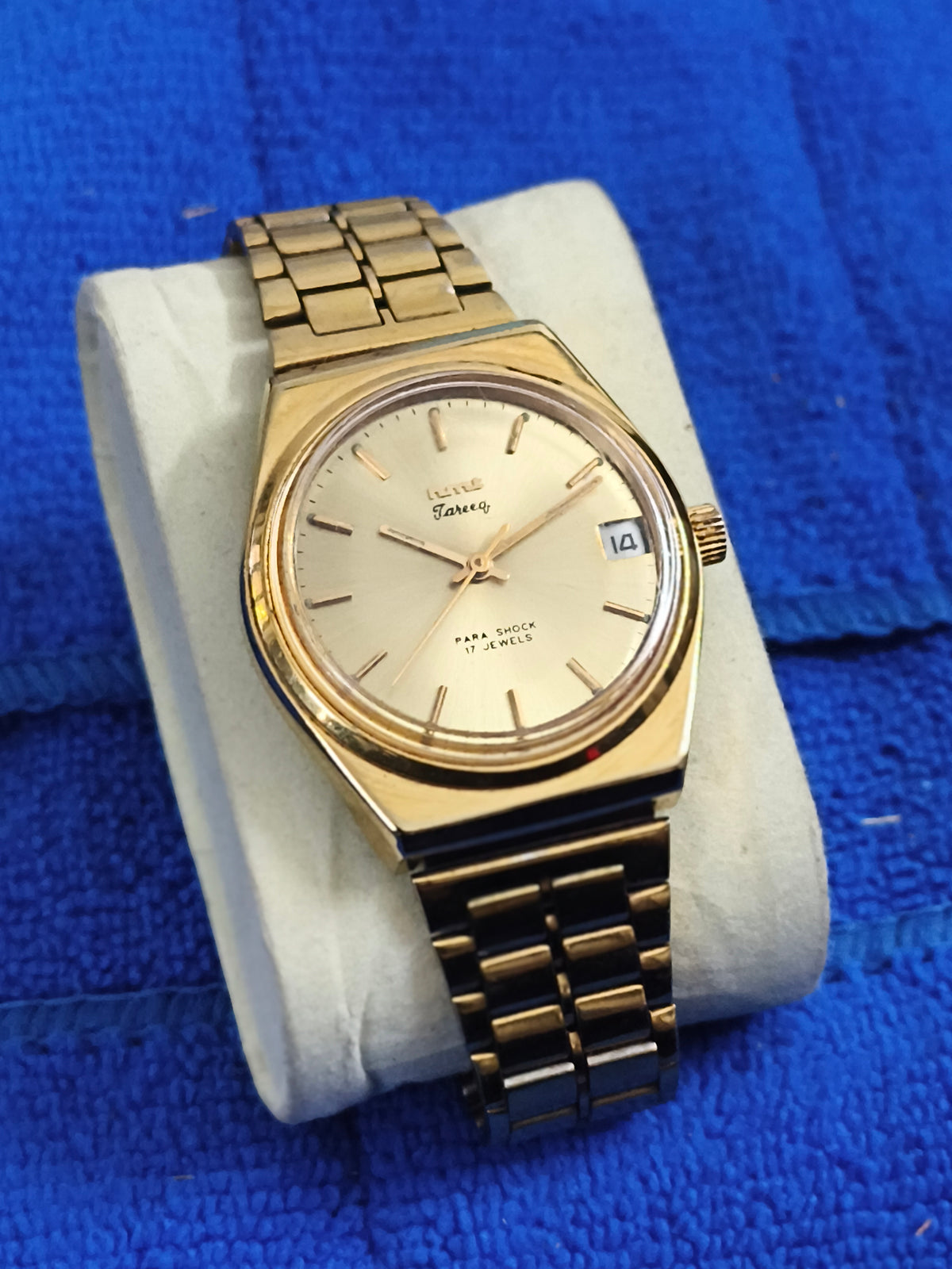 HMT Tareeq Hand-wound Vintage Watch with a Gold-toned Case