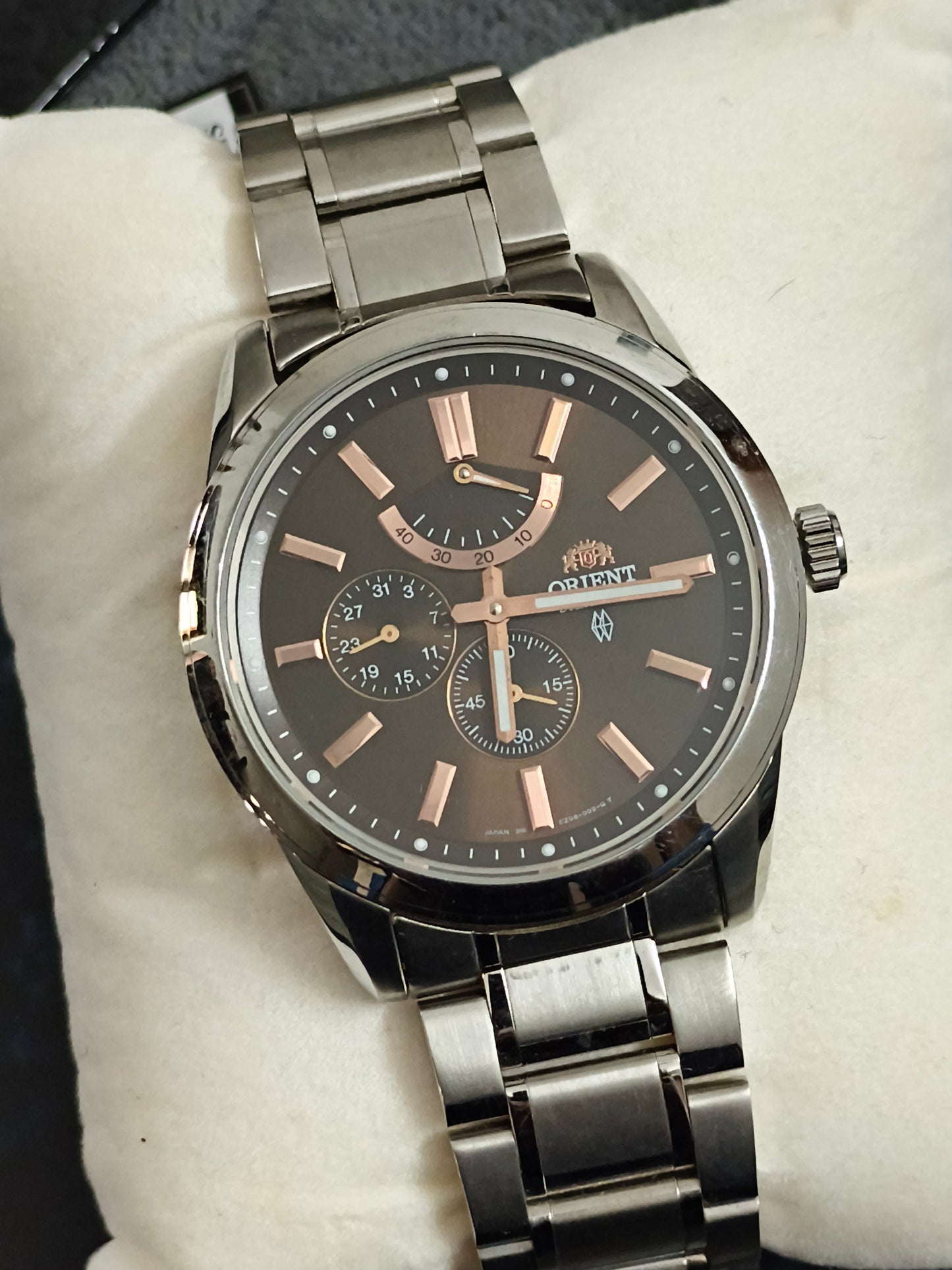 Orient Regent Automatic Watch with a Chocolate Brown Dial, NOS/Mint Condition