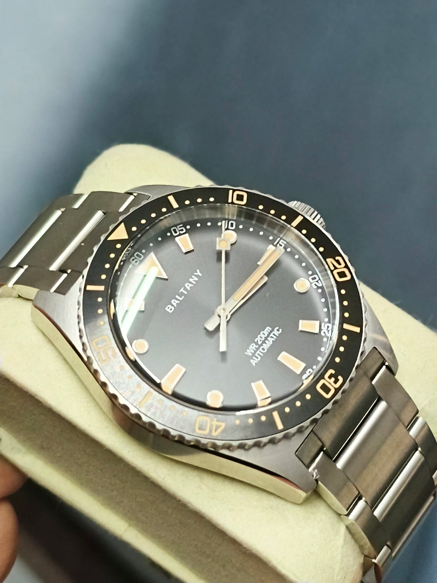Baltany S3080 Retro Diver Watch with NH38 Automatic Movement
