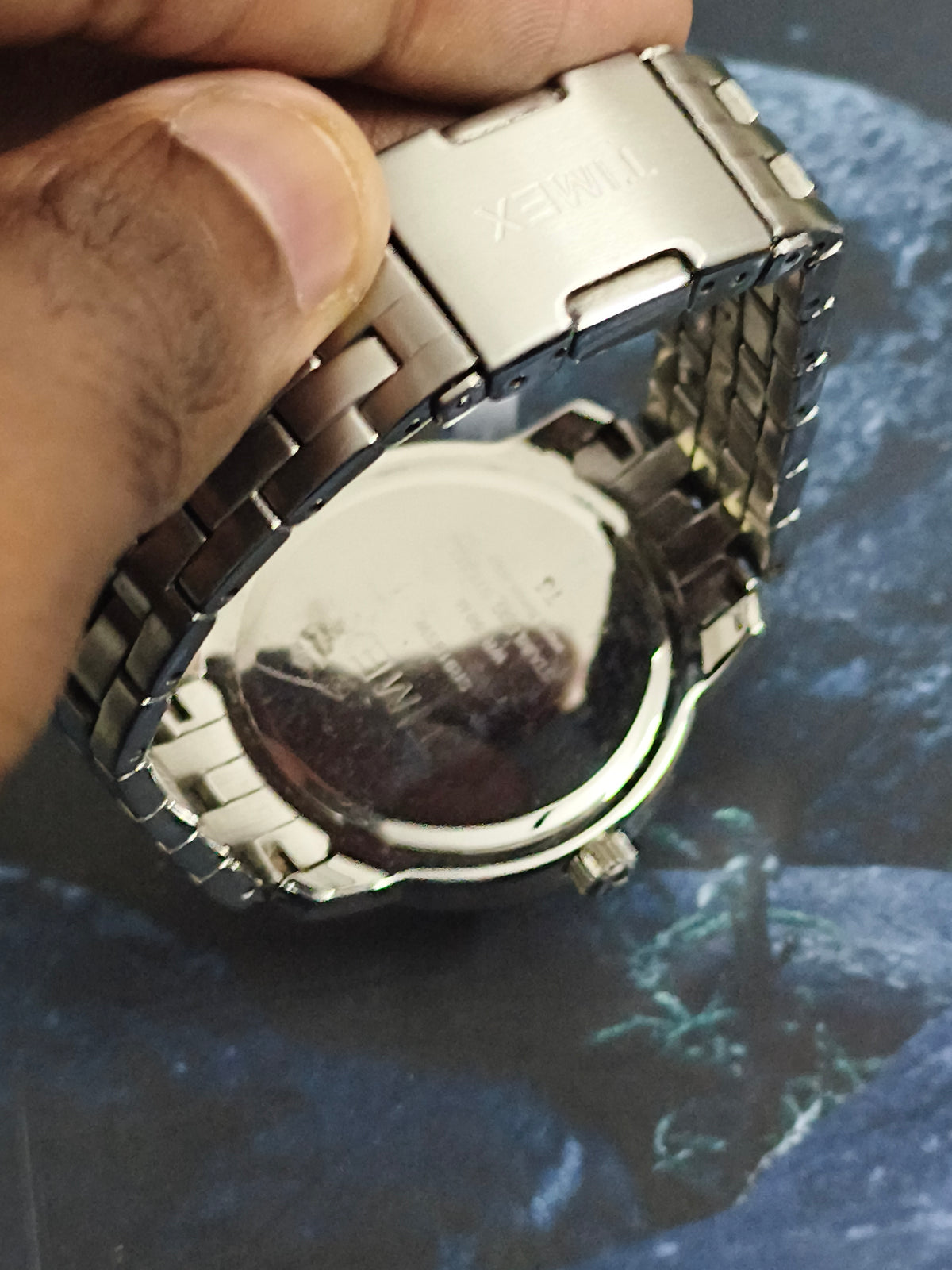 Timex Sun & Moon Quartz Watch with a Silver-toned Dial