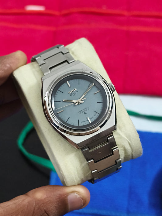 HMT Arjun Hand-wound Watch with Matte Blue Dial