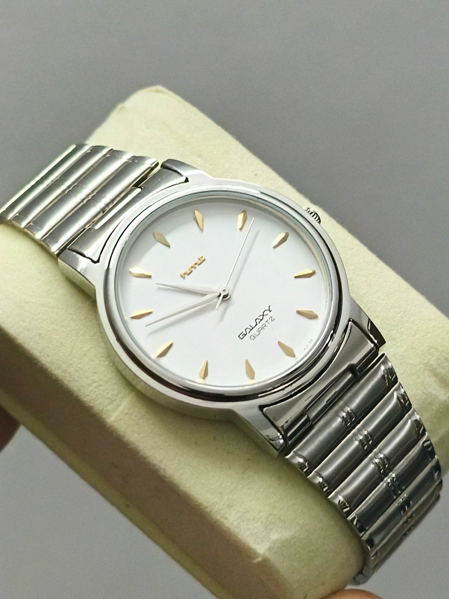 HMT Galaxy Quartz Watch with White Dial