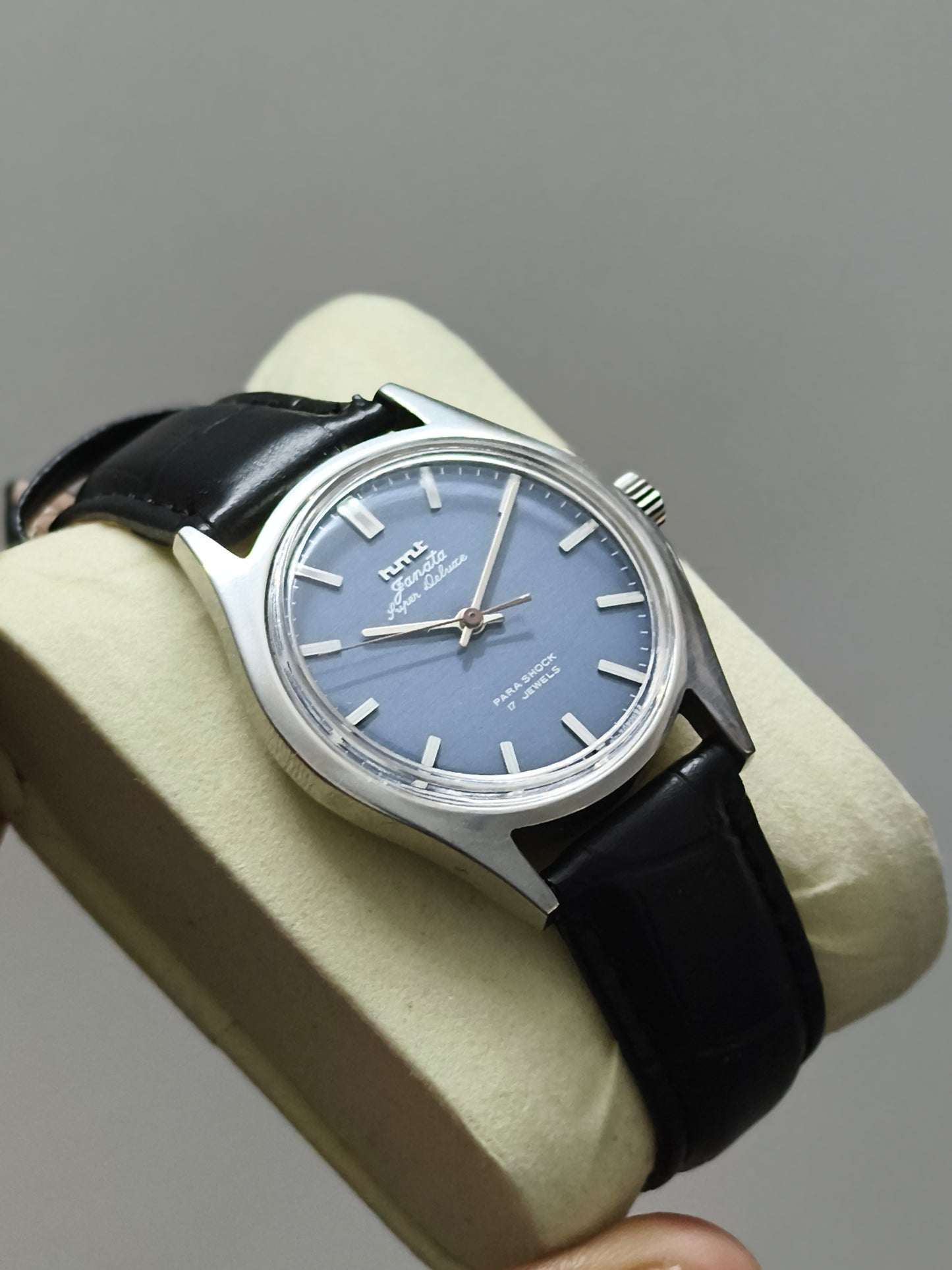 HMT Janata  Super Deluxe Hand-wound Watch with Dark Blue Dial