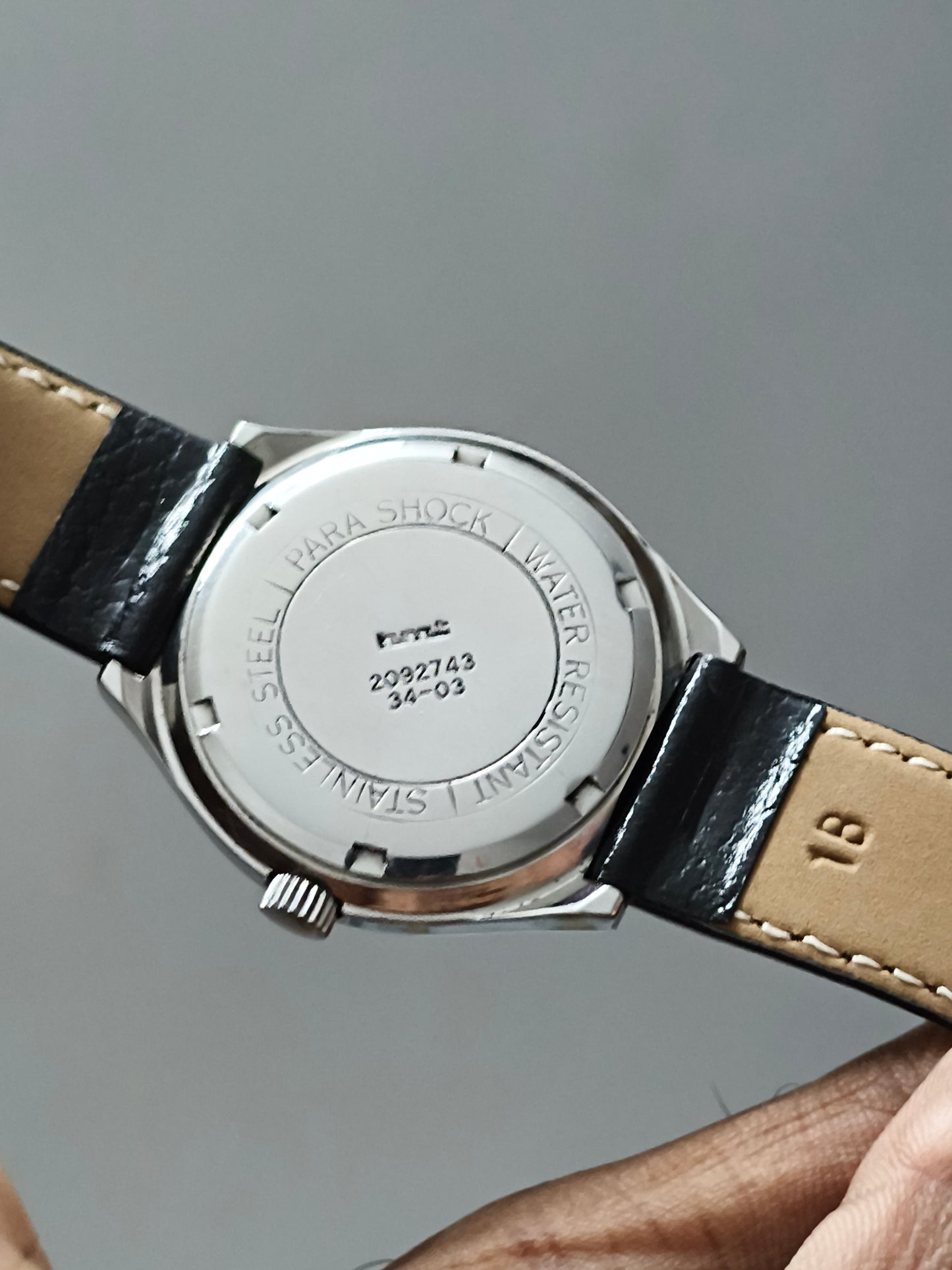 HMT Rohit Mechanical Hand-wound Watch with Black Dial