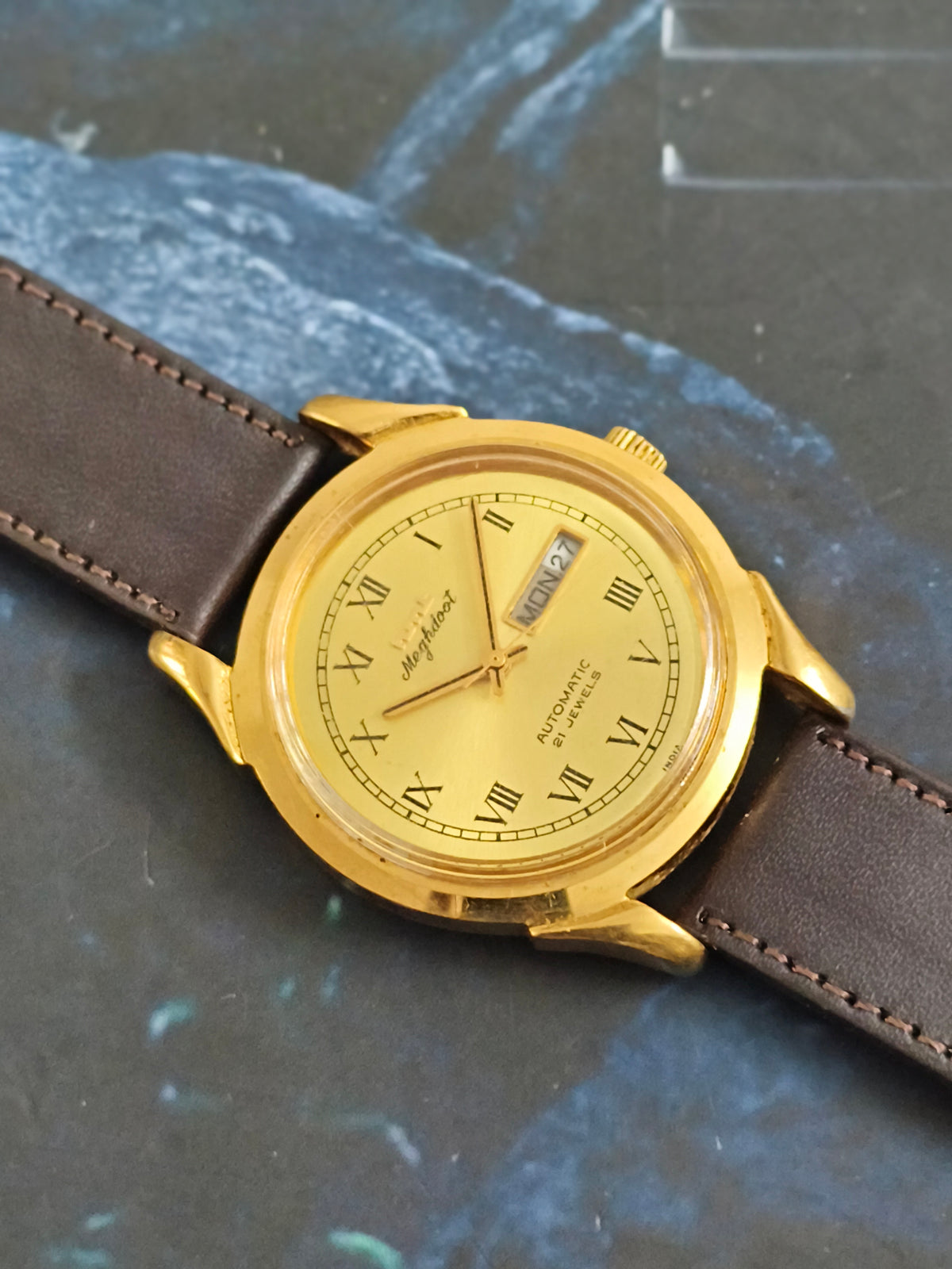 HMT Meghdoot Automatic Vintage Day Date Watch
