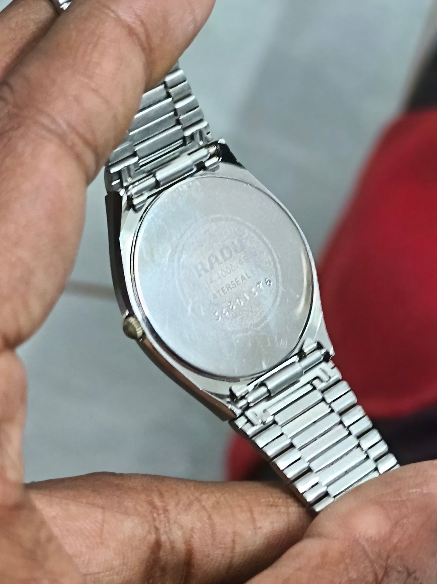 Rado Quartz Day-date Dual Tone Watch with a Grey Dial
