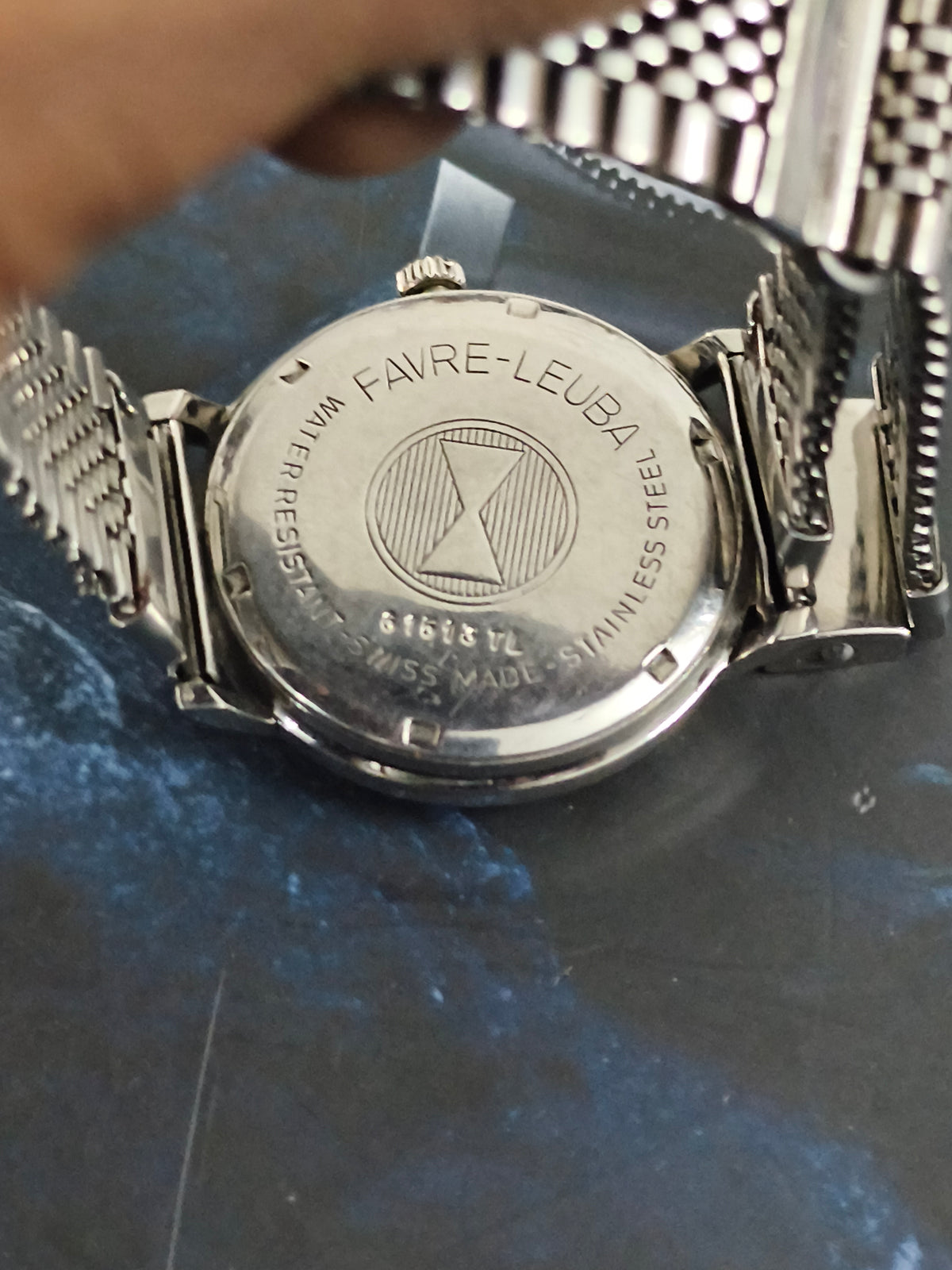 Favre Leuba Twin Power Hand-wound Vintage Watch with a Silver-toned Dial