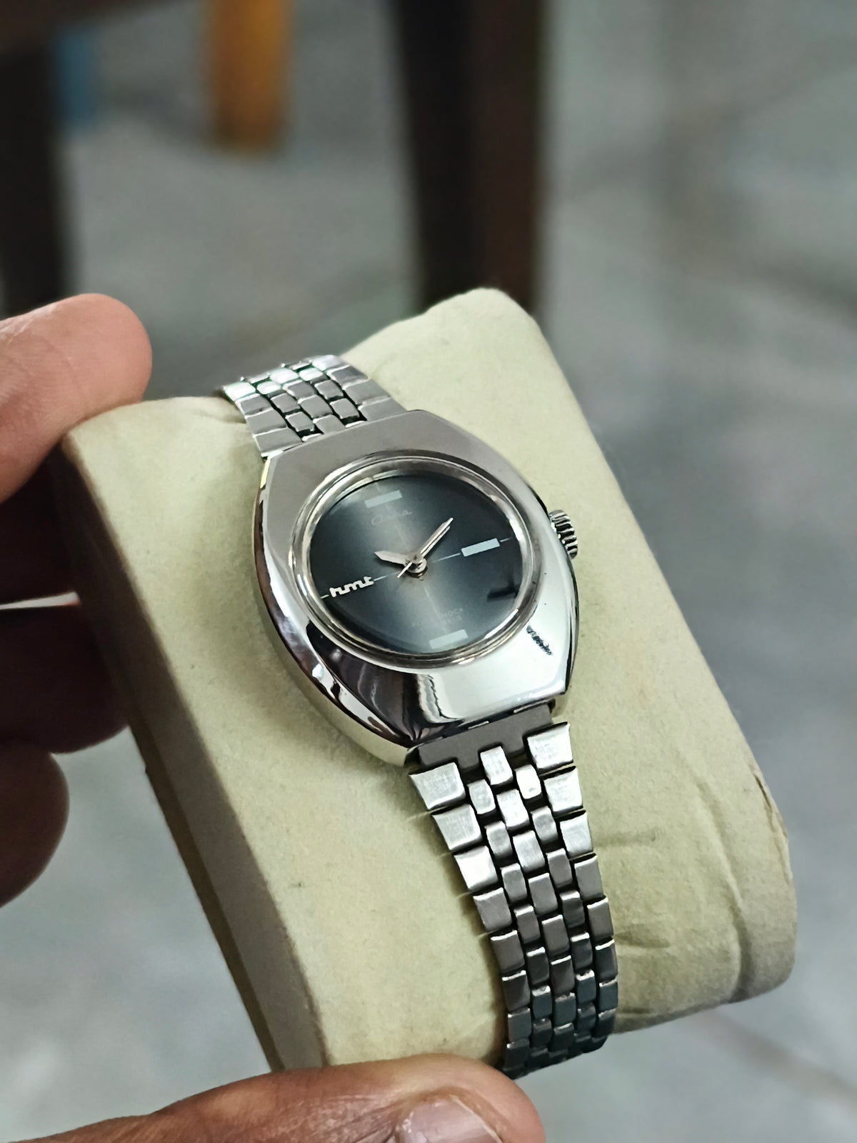 HMT Asha Hand-wound Vintage Watch with a Gradient Dial