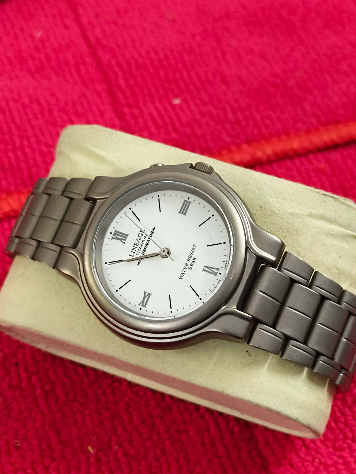 Casio Lineage Titanium Illuminator Watch with Gun-metal Finished Case and Bracelet