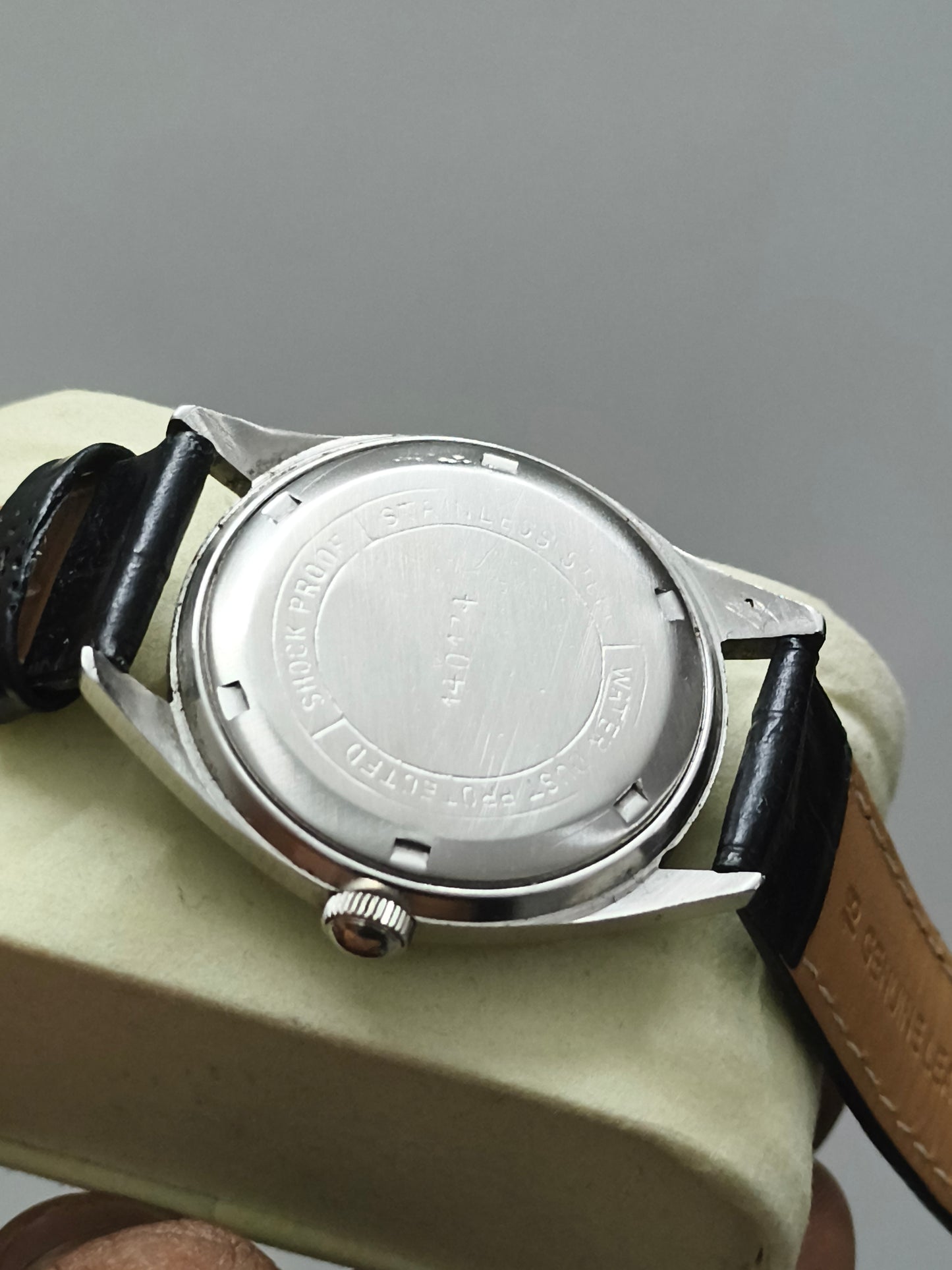 HMT Janata Mechanical Watch with White Art Deco Dial