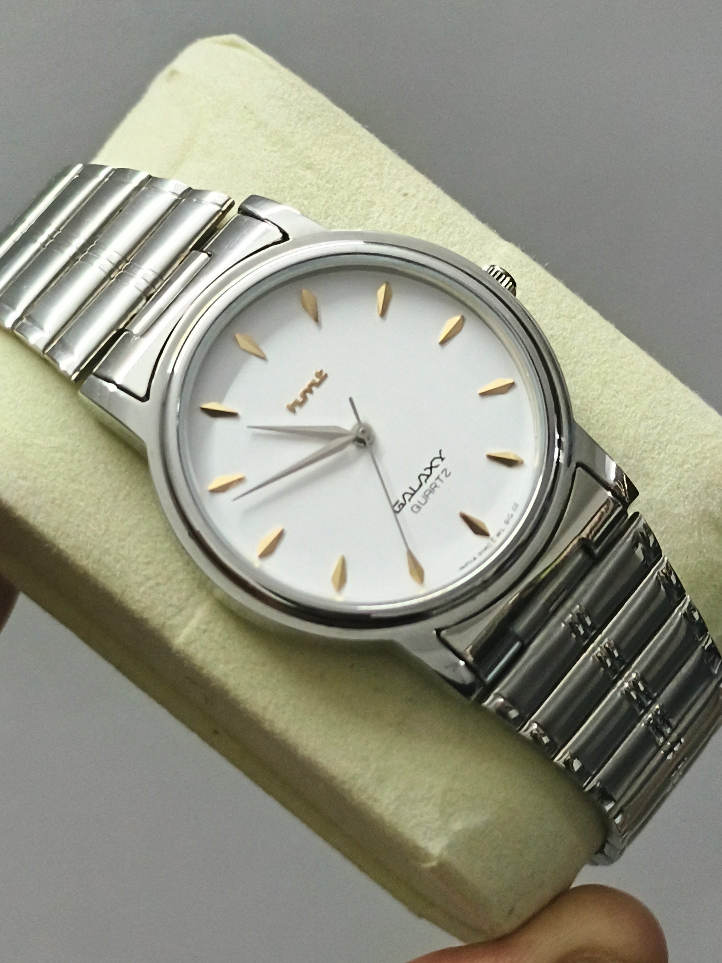 HMT Galaxy Quartz Watch with White Dial