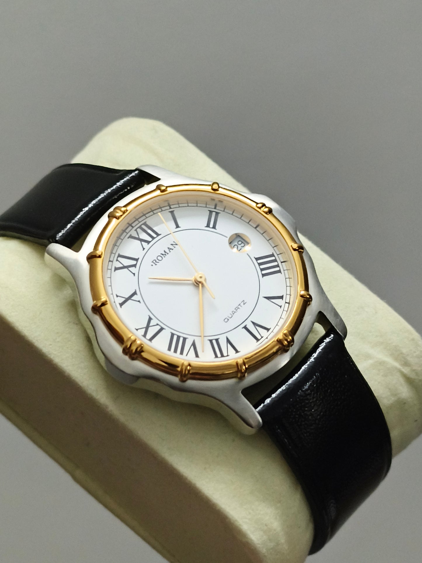 HMT Roman Quartz Watch with White Dial