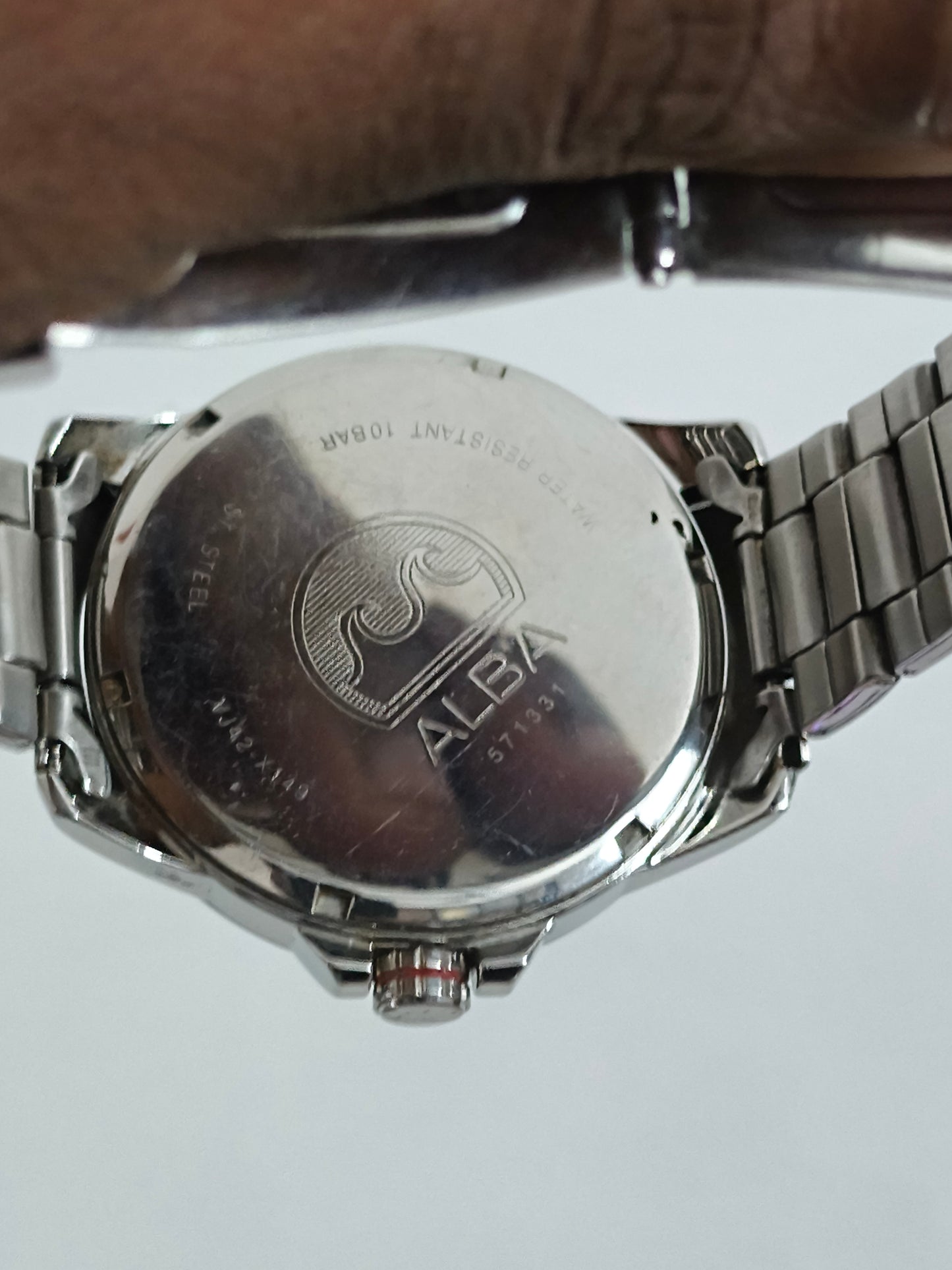 ALBA Quartz Watch with White Dial