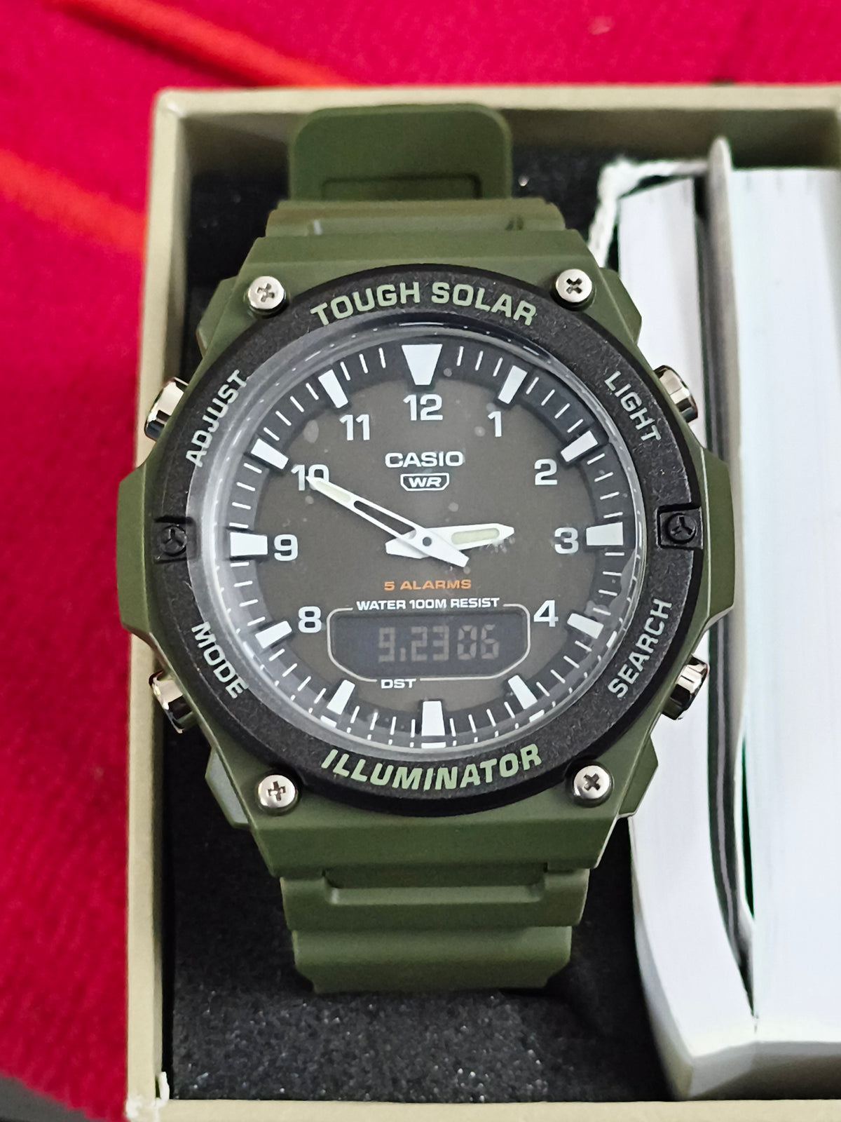 Casio AQ-S820W-3BV Tough Solar Watch Brand New