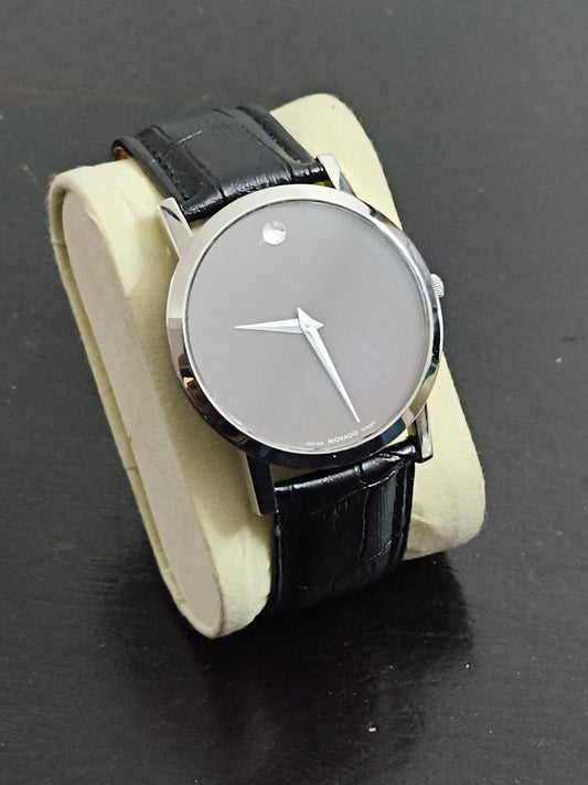 Movado Museum Quartz 40mm Watch with a Black Dial