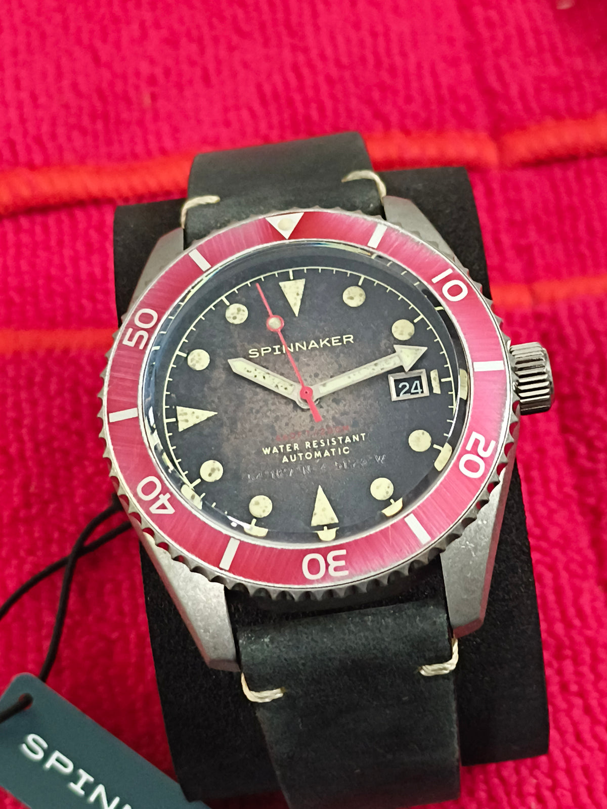 Spinnaker Wreck Automatic Diving Watch with a Distressed Finish
