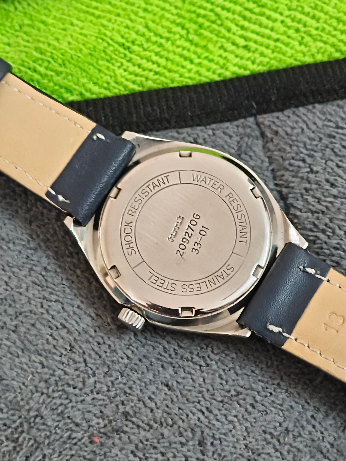 HMT Tareeq Hand-wound Watch with a Black Dial and Steel Indices