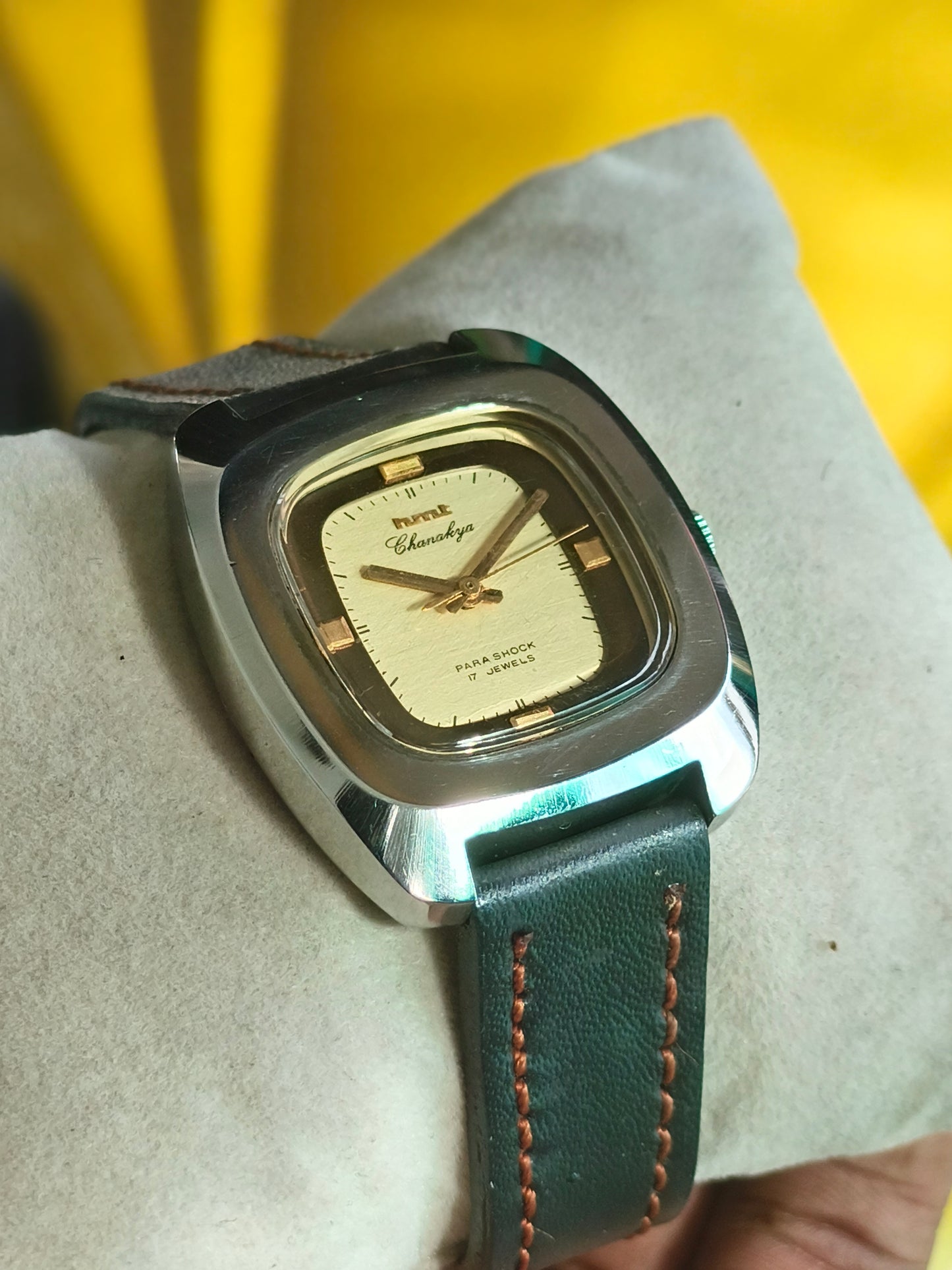 HMT chanakya vintage mechanical hand wound watch