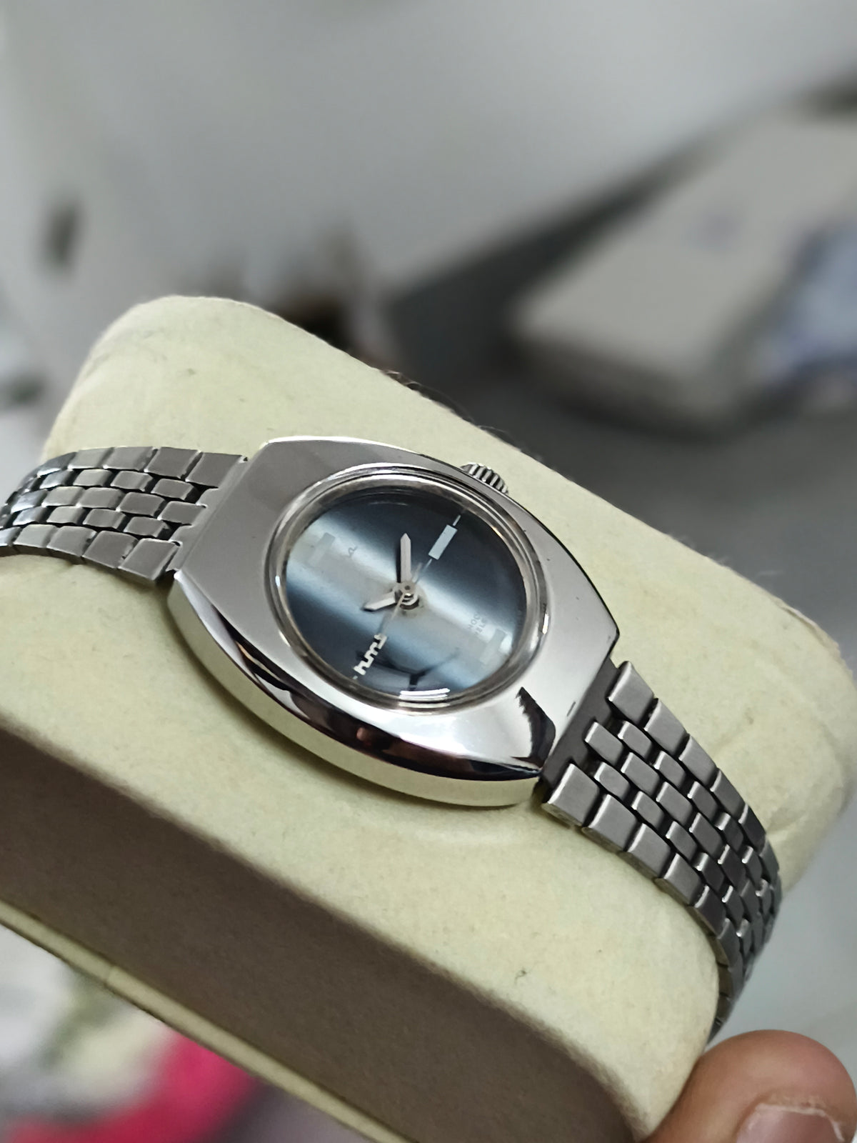 HMT Asha Hand-wound Vintage Watch with a Gradient Dial