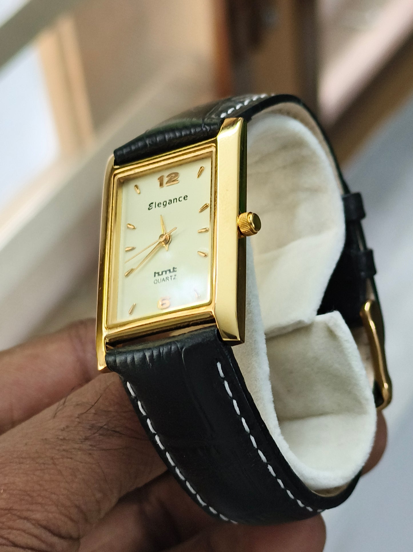 HMT Elegance EGGL 53 Yellow Tank Quartz