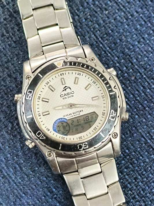 Casio MDV 700 Marlin Ana-Digi Watch with Tidegraph Moonphase, Pre-owned