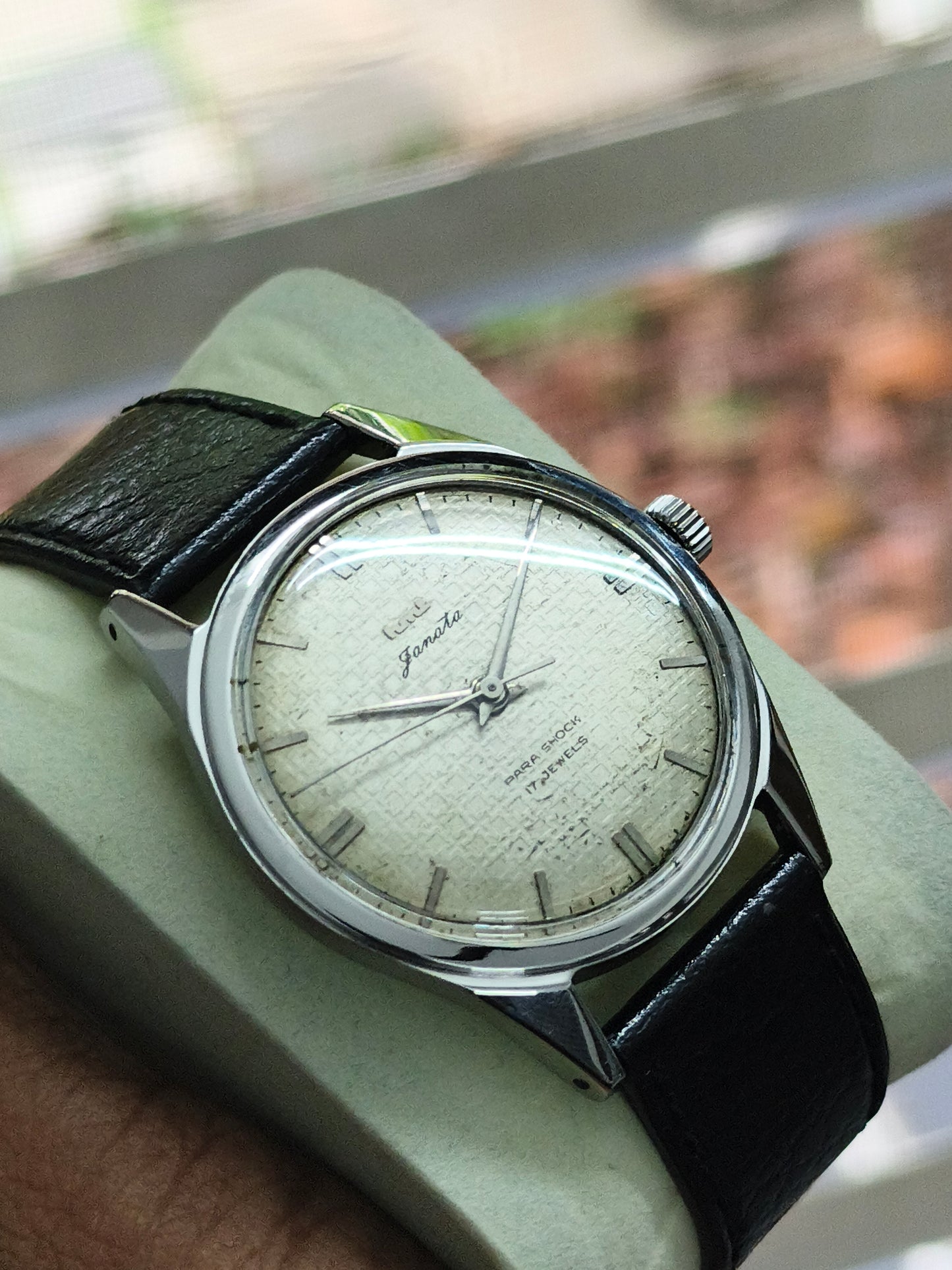 HMT Janata Mechanical Watch ITC Long Service Award Edition with Pattern Dial