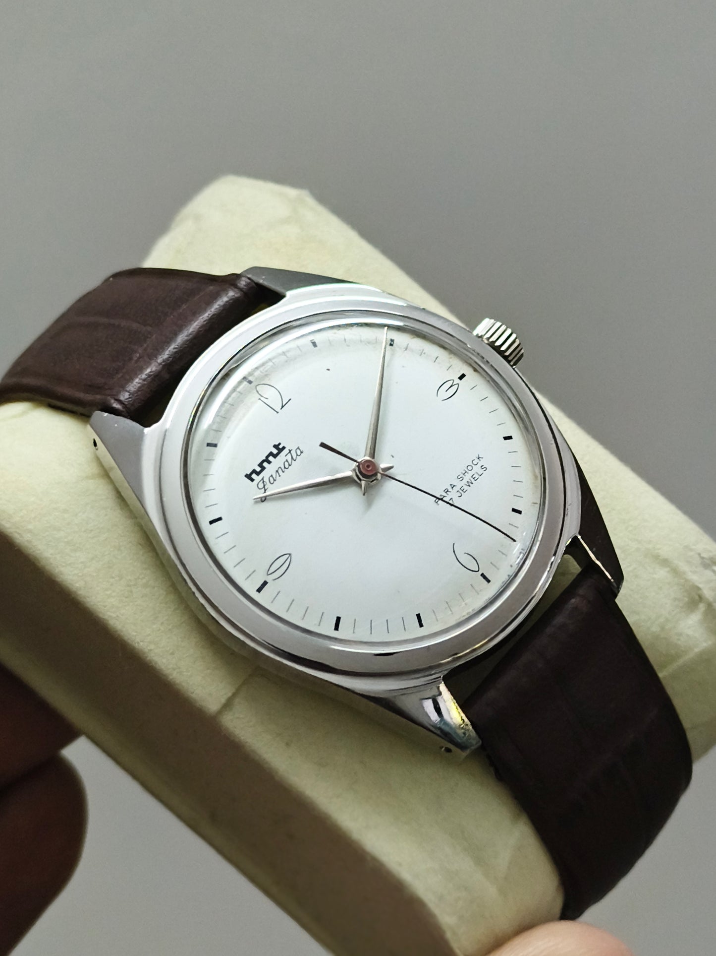 HMT Janata Mechanical Vintage Art Deco Dial Watch