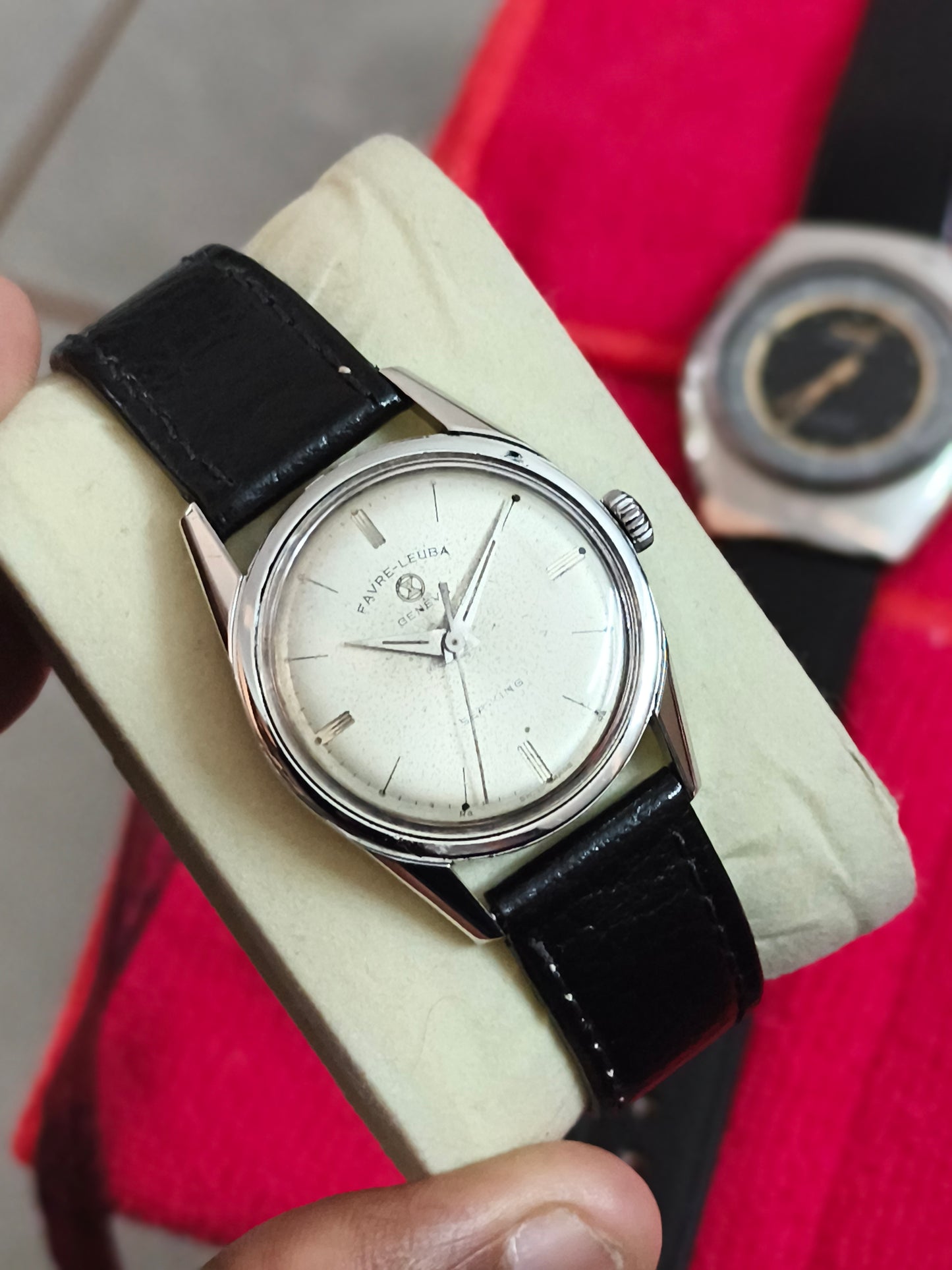 Favre Leuba Vintage Mechanical Sea King Watch 32mm Version with Silver Dial