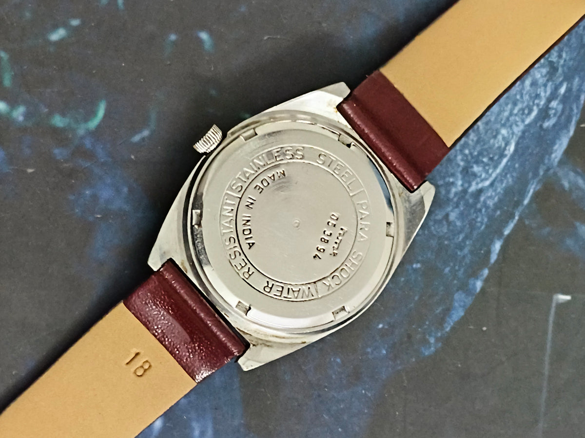 HMT Avinash Hand-wound Vintage Watch with a Peacock Blue Dial
