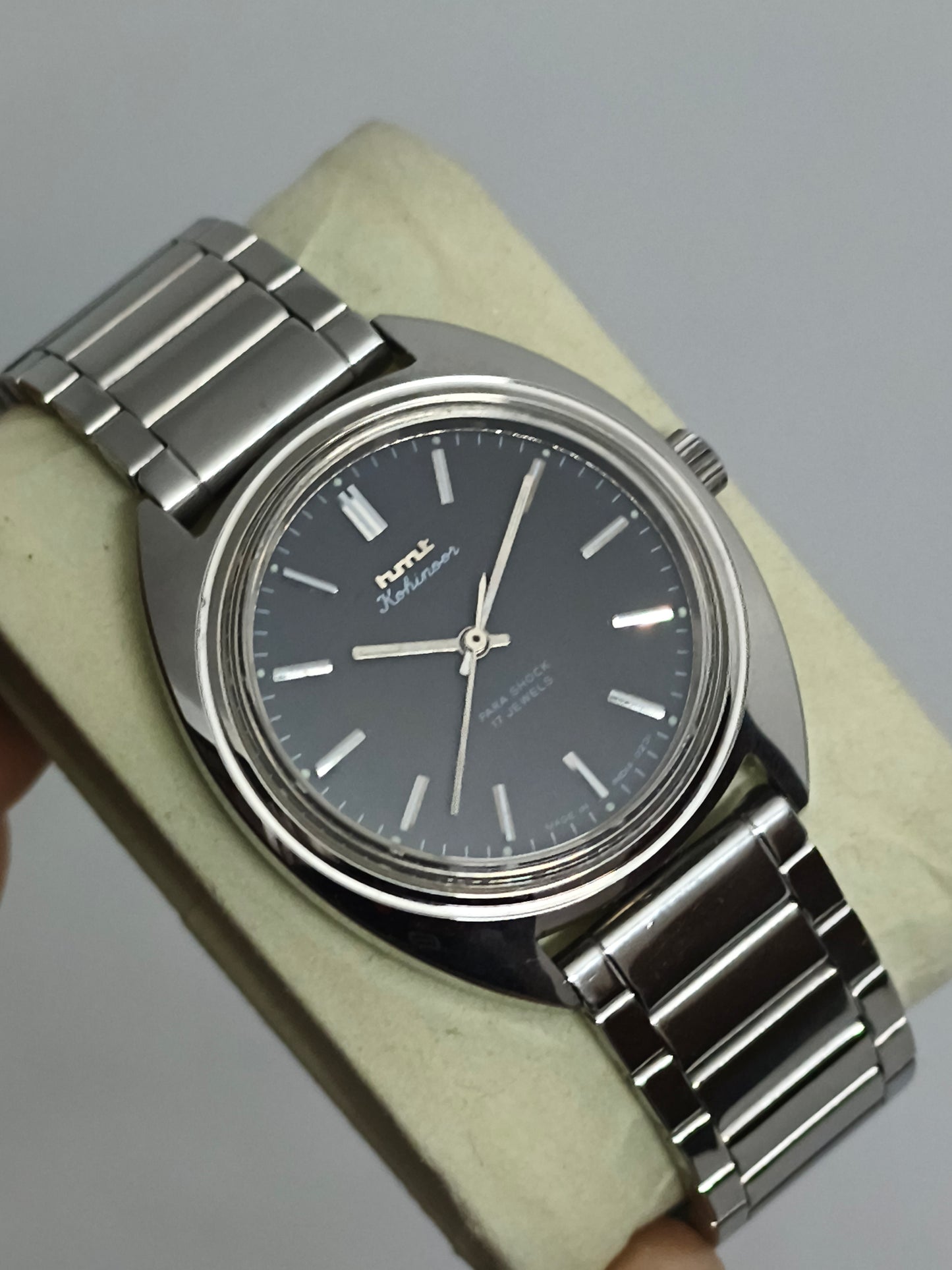 HMT Kohinoor Mechanical Watch NOS with Black Dial